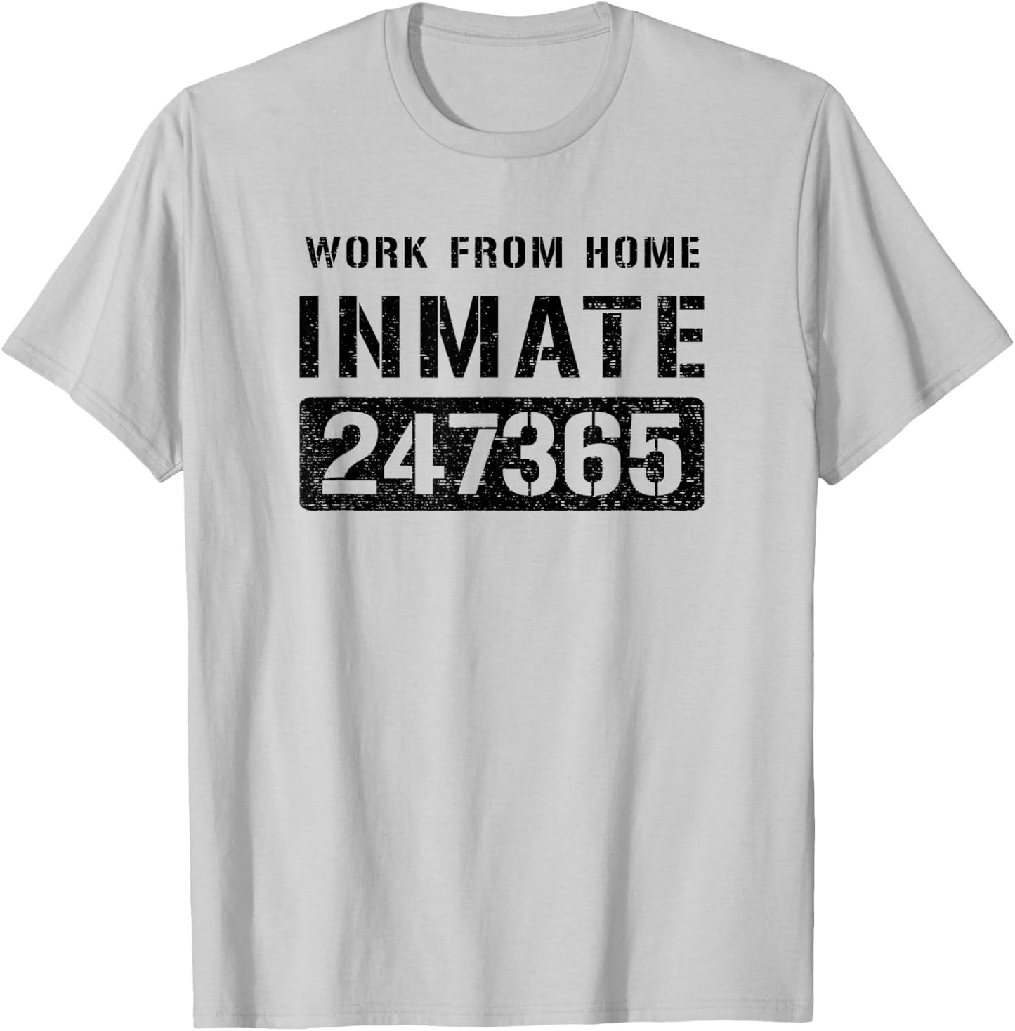 Work From Home Worker Prisoner Inmate Halloween Costume T-Shirt - T-Shirt | Ash