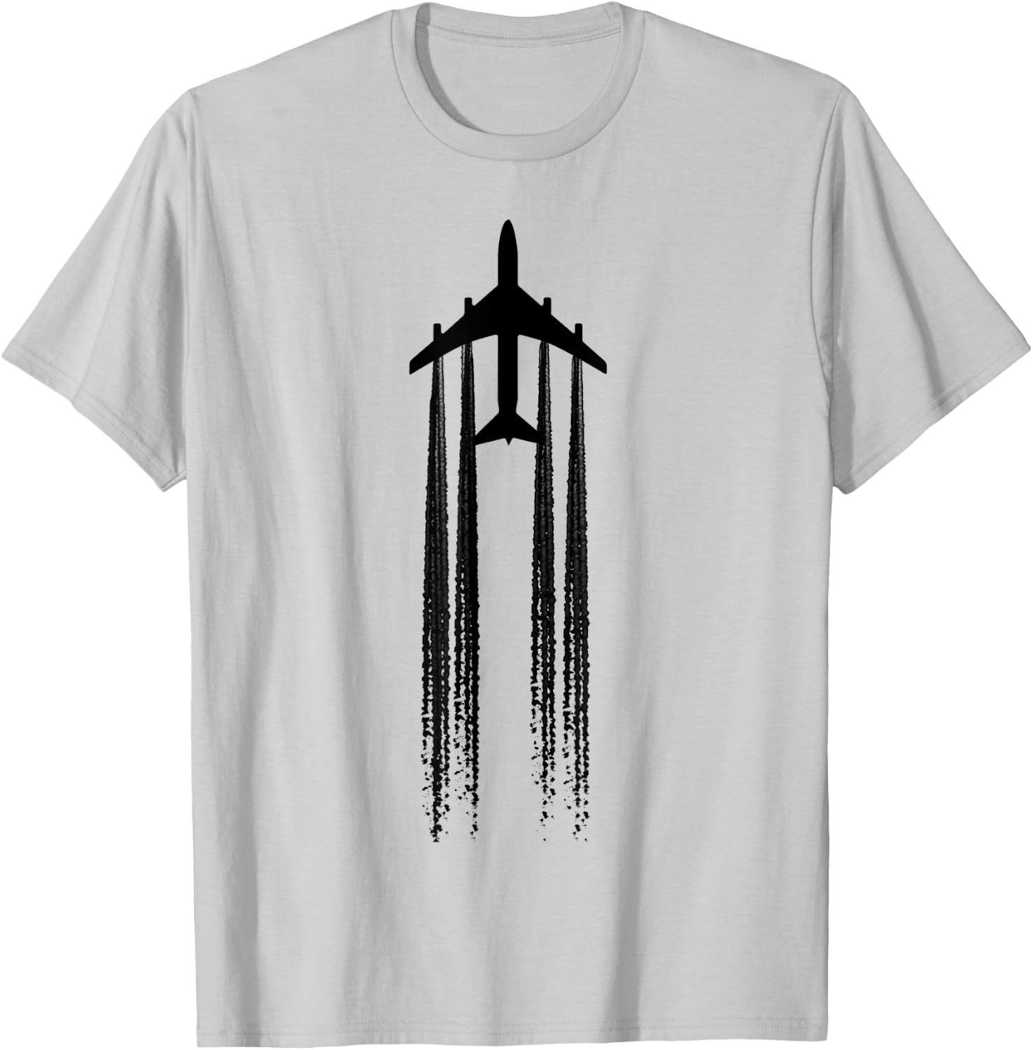 Chemtrails Conspiracy Theory Airplane Aviation T-Shirt - T-Shirt | Ash