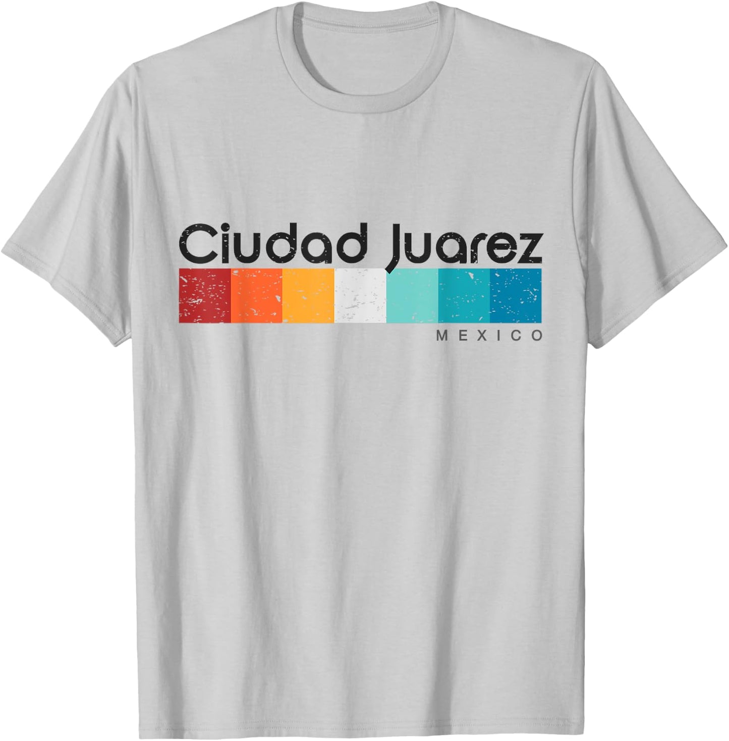 Ciudad Juarez Mexico Retro style Vintage Design T-Shirt - T-Shirt | Ash