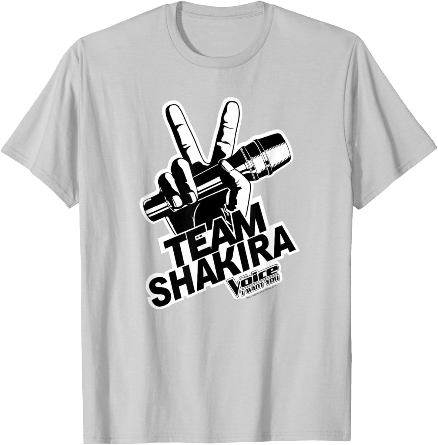 The Voice Shakira Logo T-Shirt - T-Shirt | Ash
