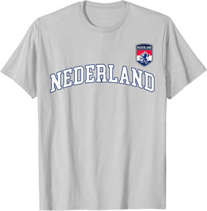 Holland Nederland Flag Dutch Lion Netherlands Pride T-Shirt - T-Shirt | Ash