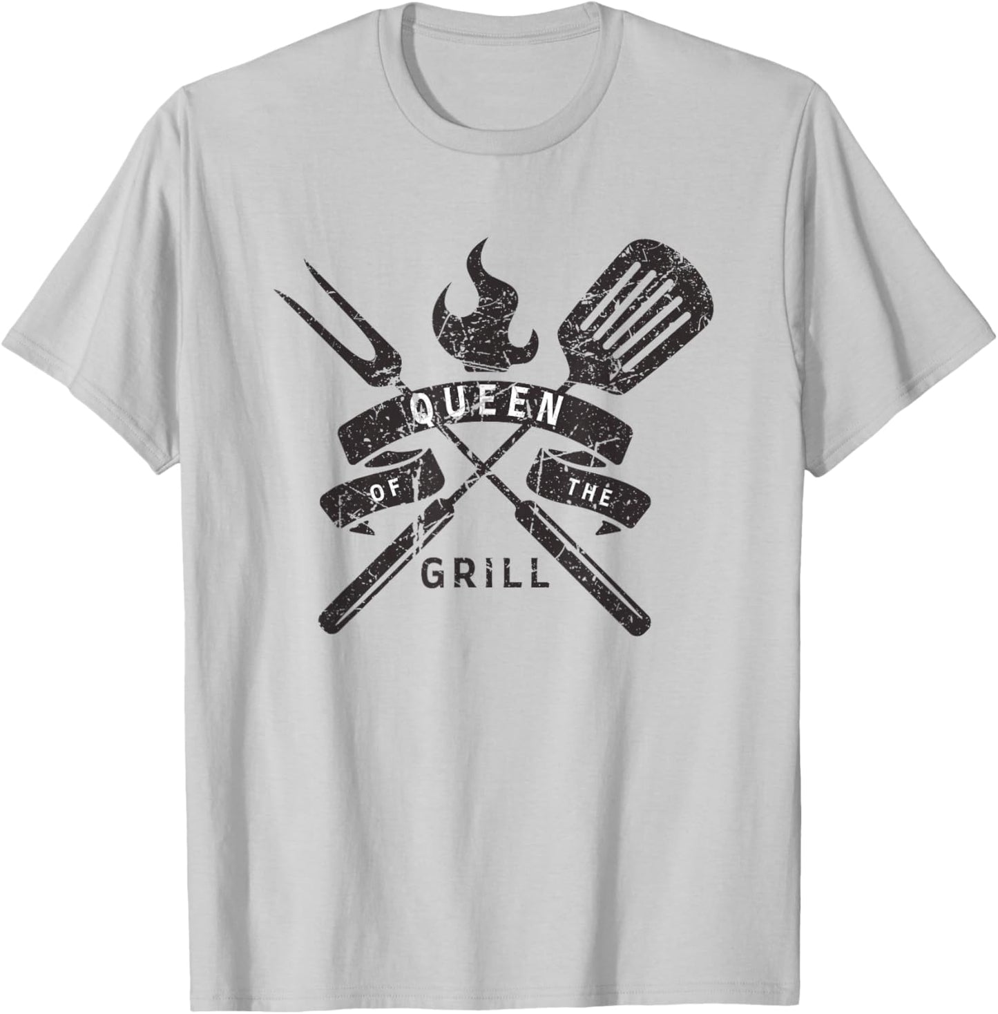 Queen of the Grill - Grilling Master Quote T-Shirt - T-Shirt | Ash