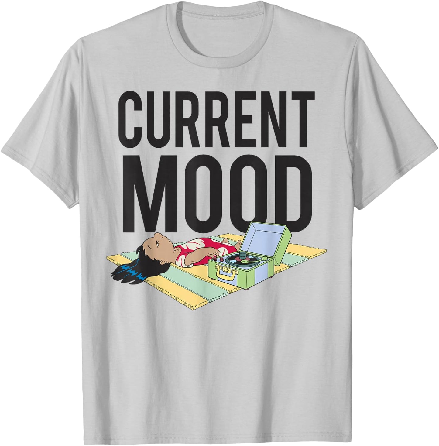 Disney Lilo & Stitch Lilo Current Mood T-Shirt - T-Shirt | Ash