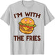 Burger & Fries Matching Couples His & Hers T-Shirt - T-Shirt | Ash