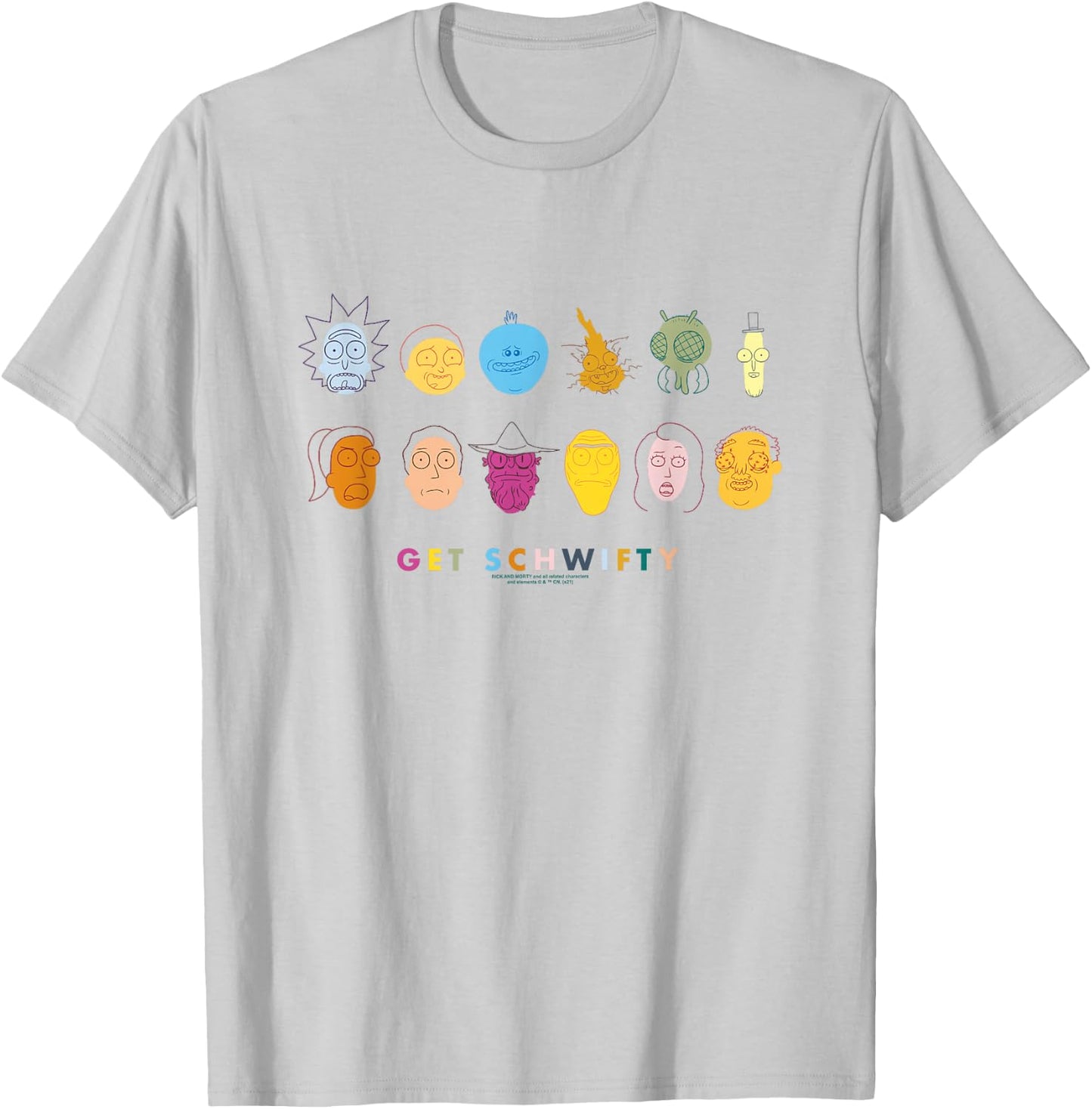 Rick and Morty Get Schwifty T-Shirt - T-Shirt | Ash