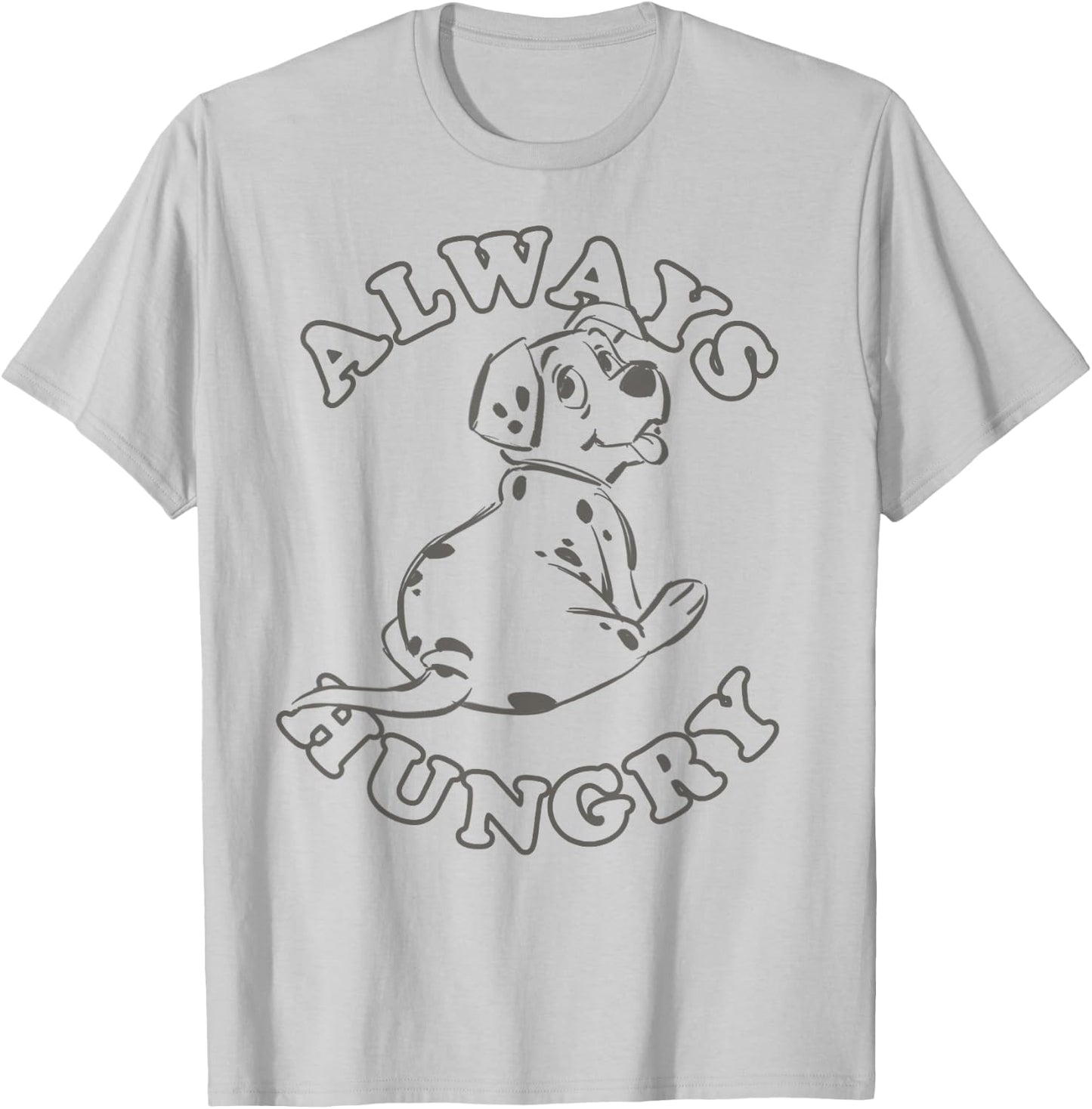 Disney 101 Dalmatians Rolly Always Hungry T-Shirt - T-Shirt | Ash