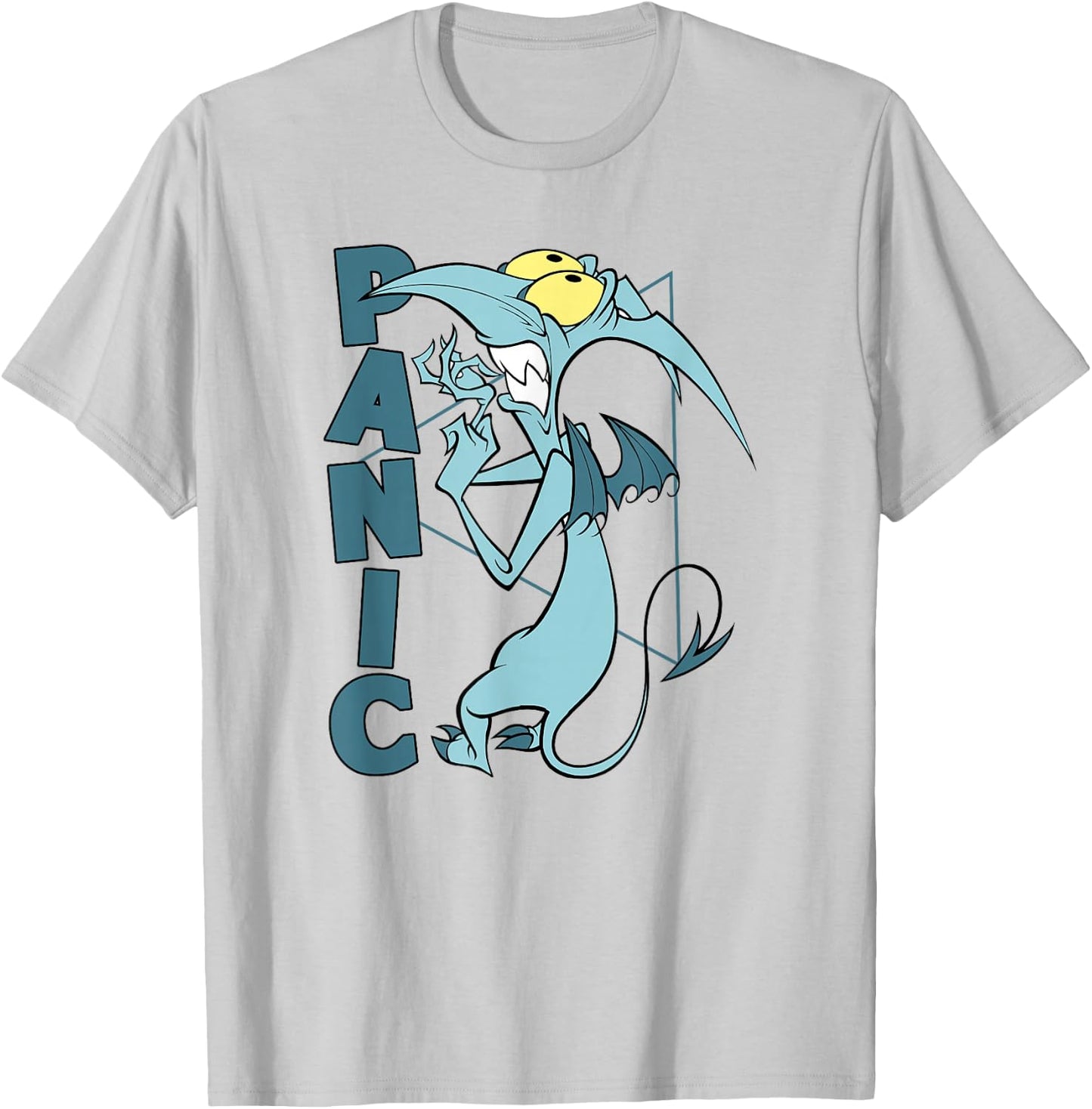 Disney Hercules Panic Geometric Name Portrait T-Shirt - T-Shirt | Ash