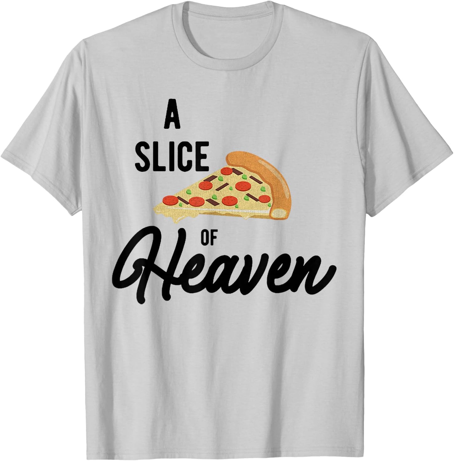 A slice of mystical pizza in the sky style T-Shirt - T-Shirt | Ash
