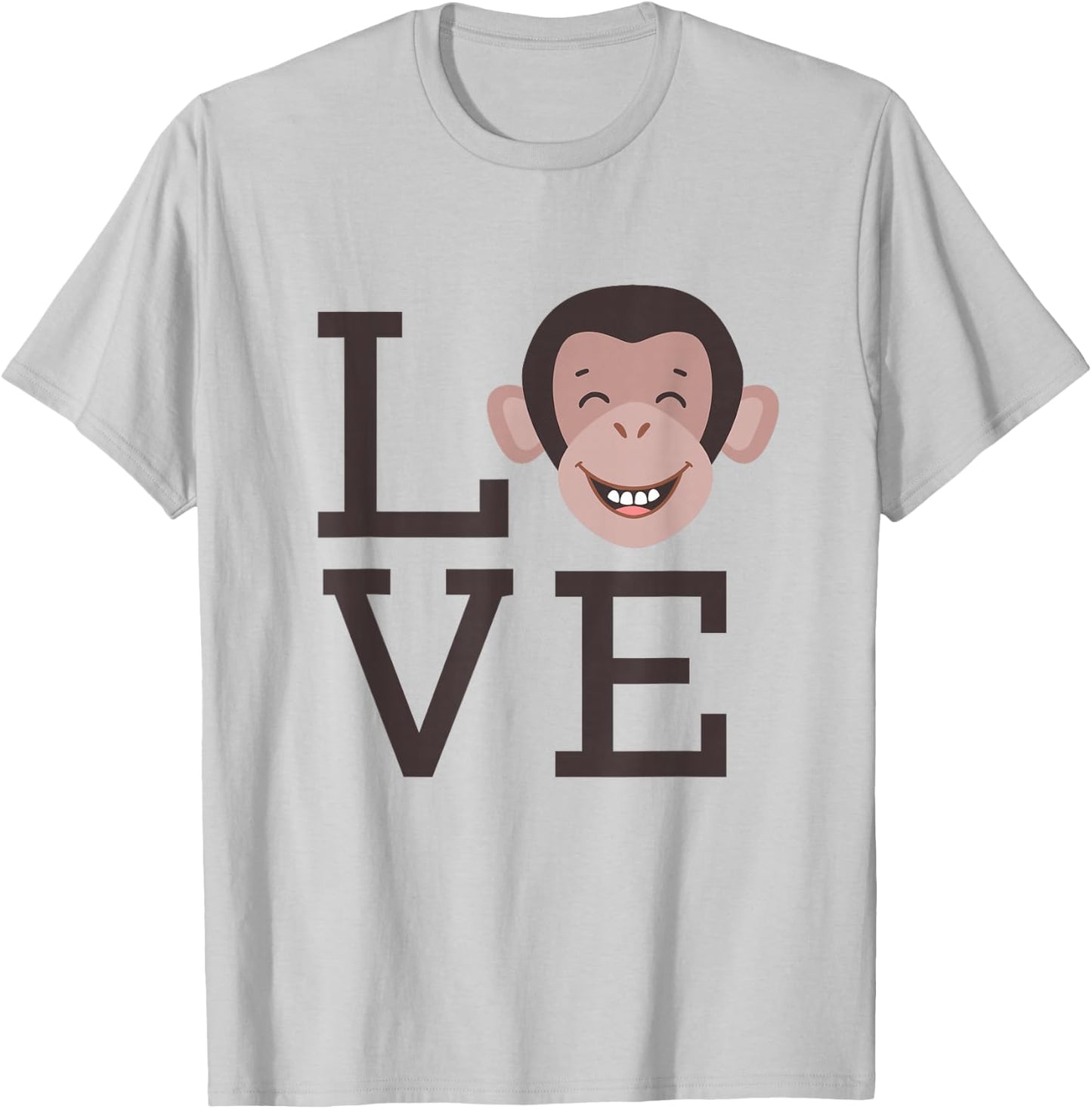 Love Monkey - Jungle Animal Outfit Monkey Lovers Gift T-Shirt - T-Shirt | Ash