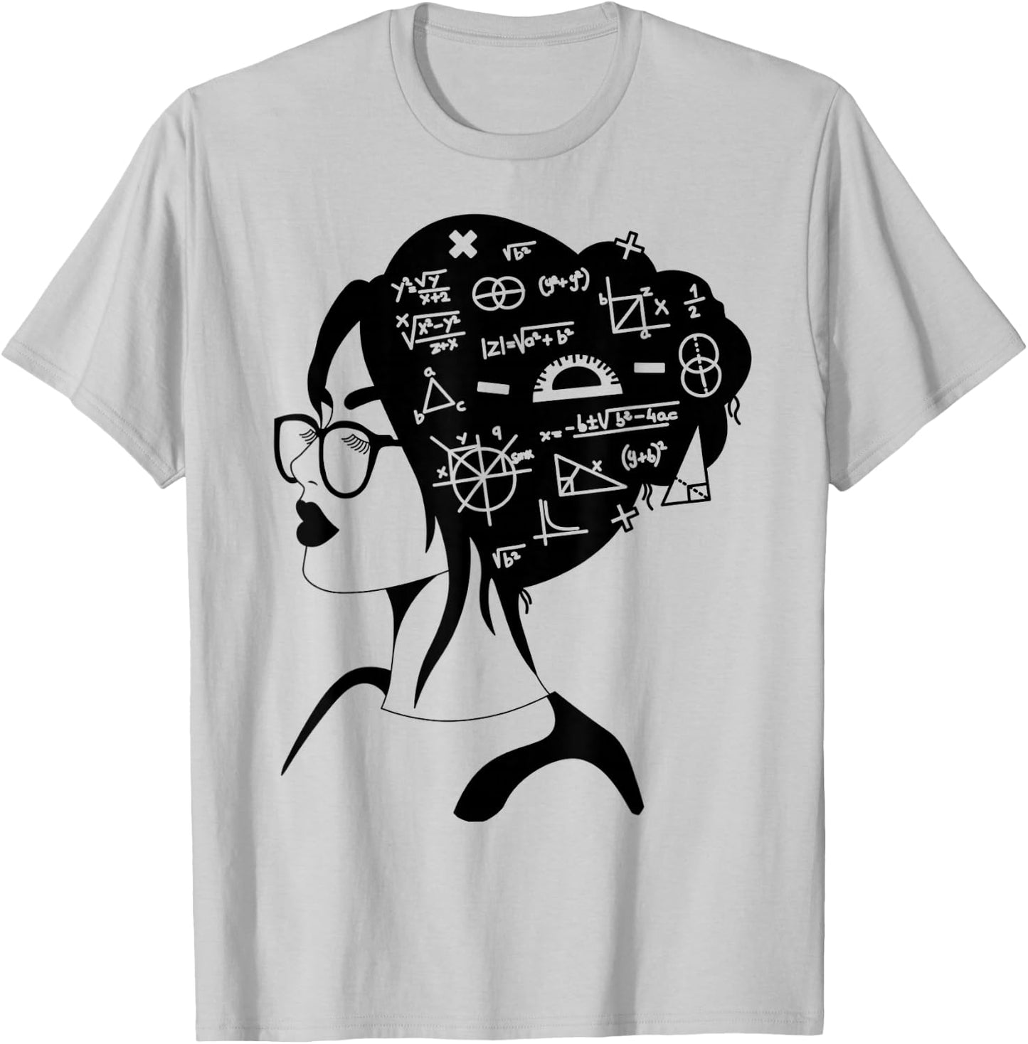 Math Lover Girl | Cute Teacher and student T-Shirt - T-Shirt | Ash