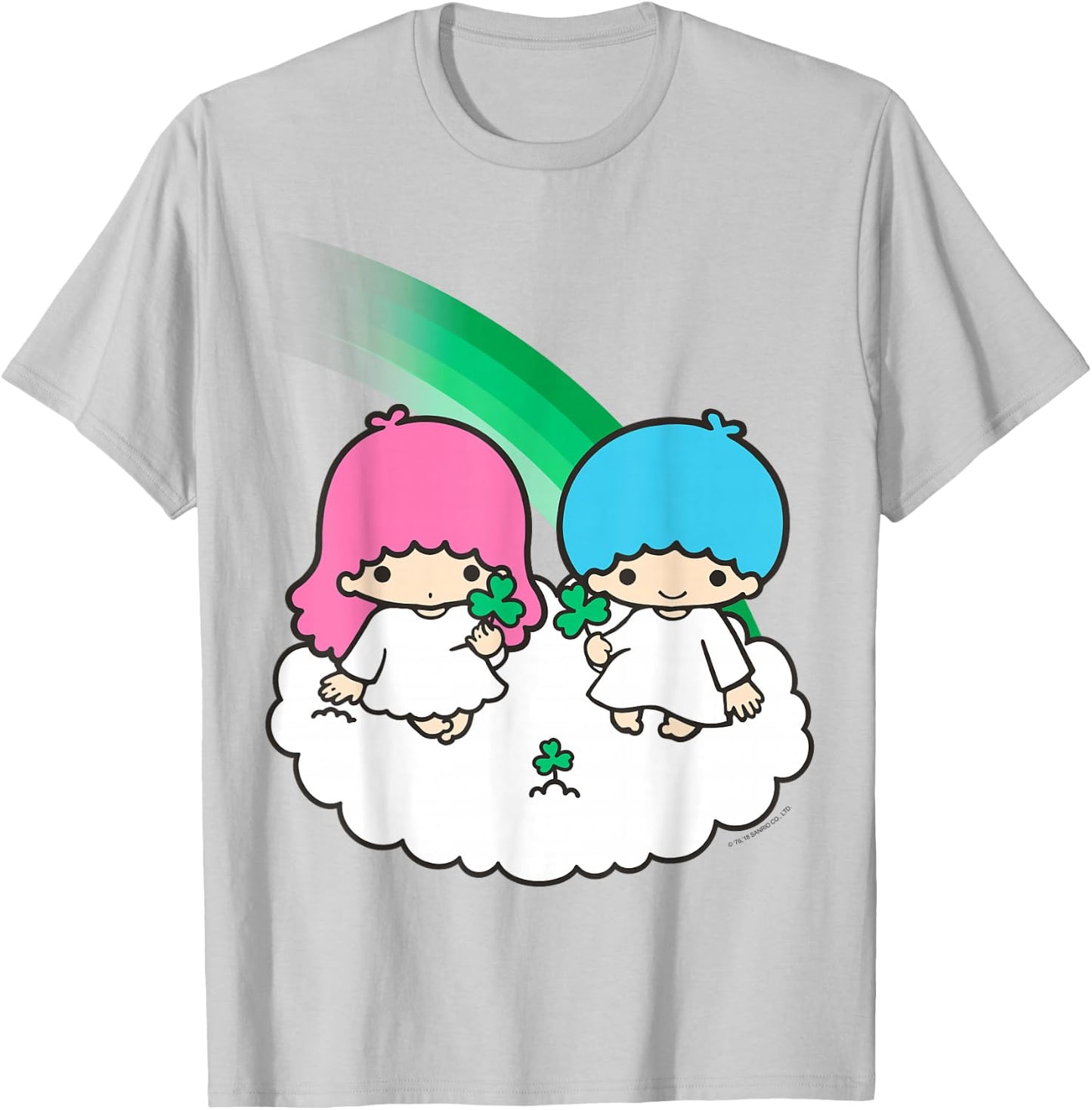 Little Twin Stars St. Patrick's Day Shirt T-Shirt - T-Shirt | Ash