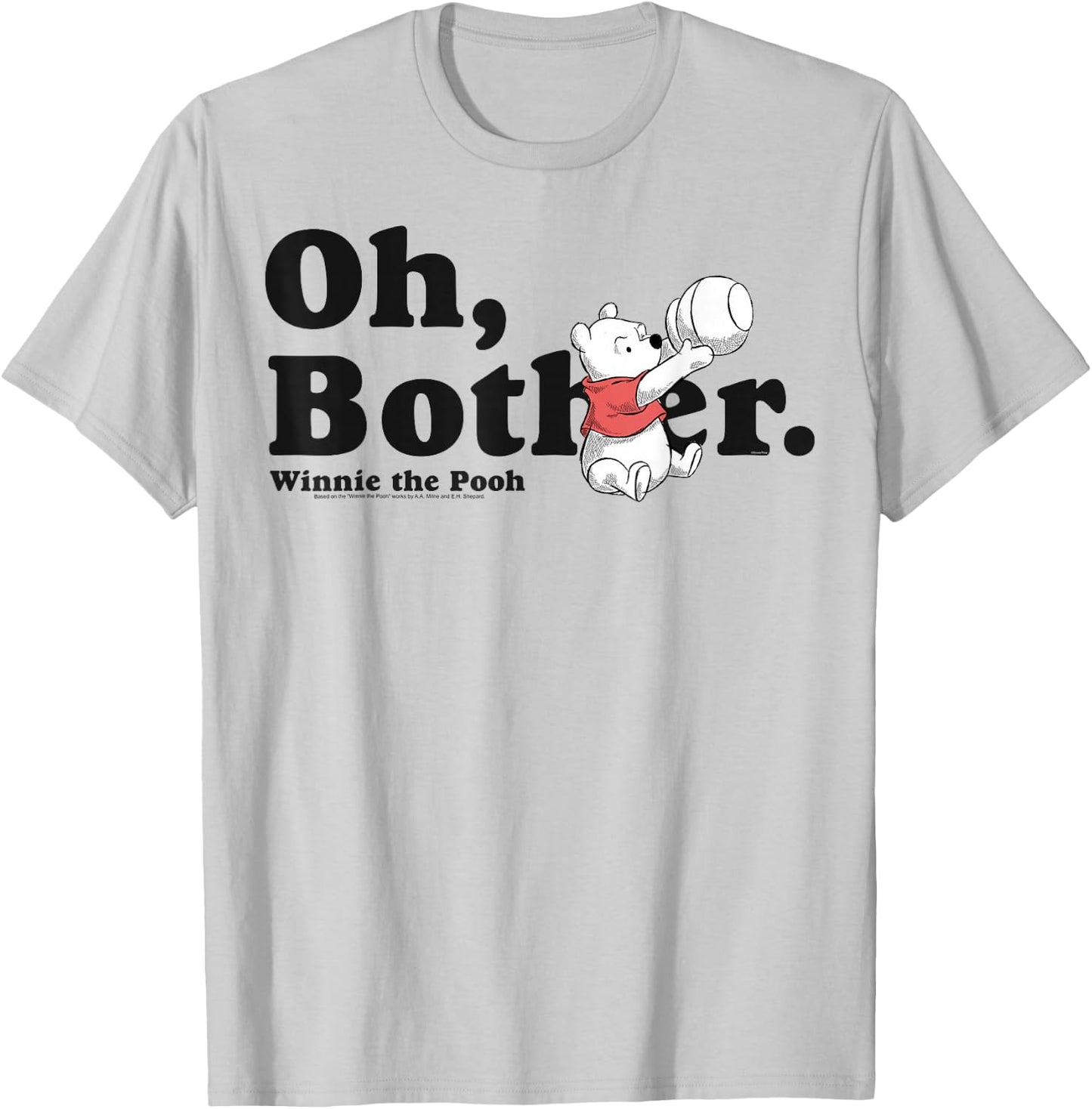 Disney Winnie The Pooh Oh Bother T-Shirt - T-Shirt | Ash