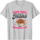 Armadillo Lover - This Girl Runs On Jesus And Armadillos T-Shirt - T-Shirt | Ash