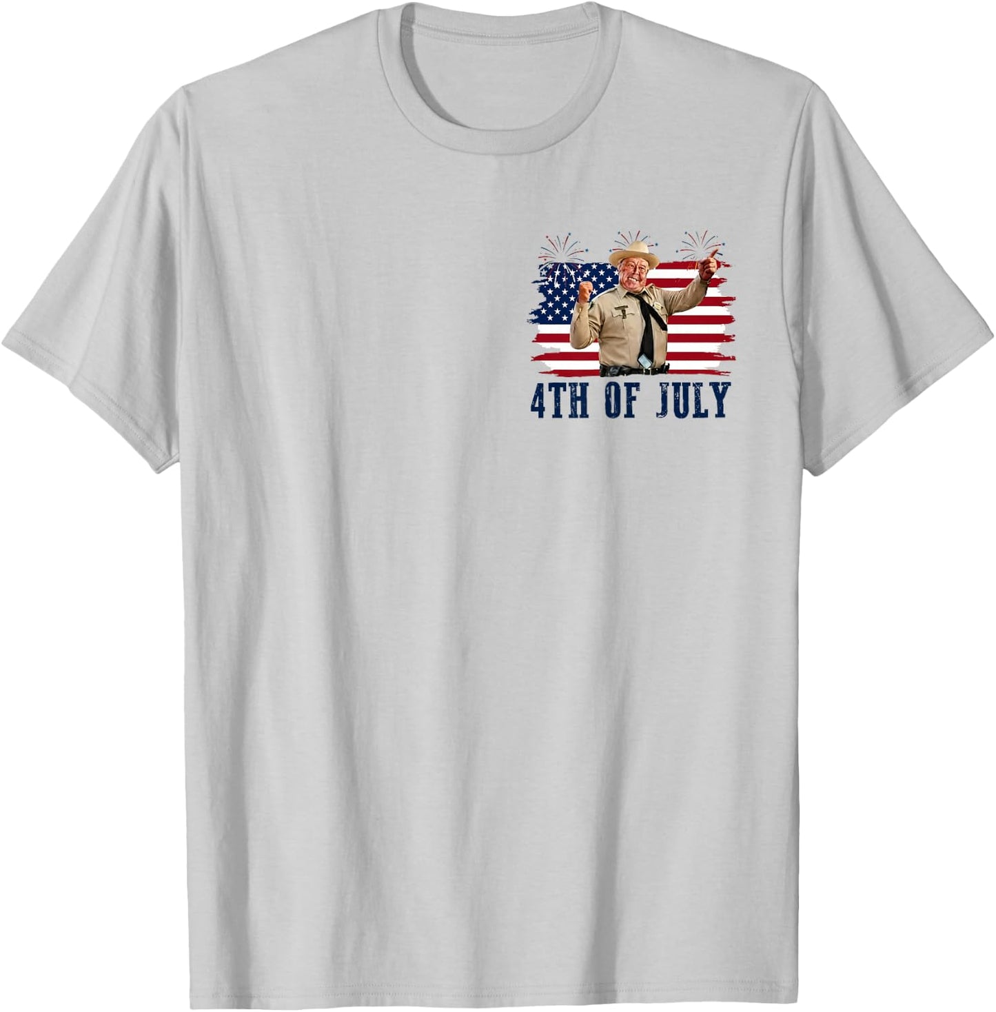 Happy 4th of July to All You Sumbitches Patriotic American T-Shirt - T-Shirt | Ash