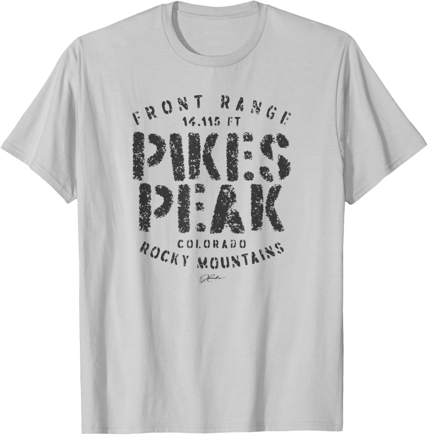JCombs: Pikes Peak, CO T-Shirt - T-Shirt | Ash