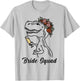 Dinosaur Bride Squad Bridesmaid Bachelorette Party Matching T-Shirt - T-Shirt | Ash