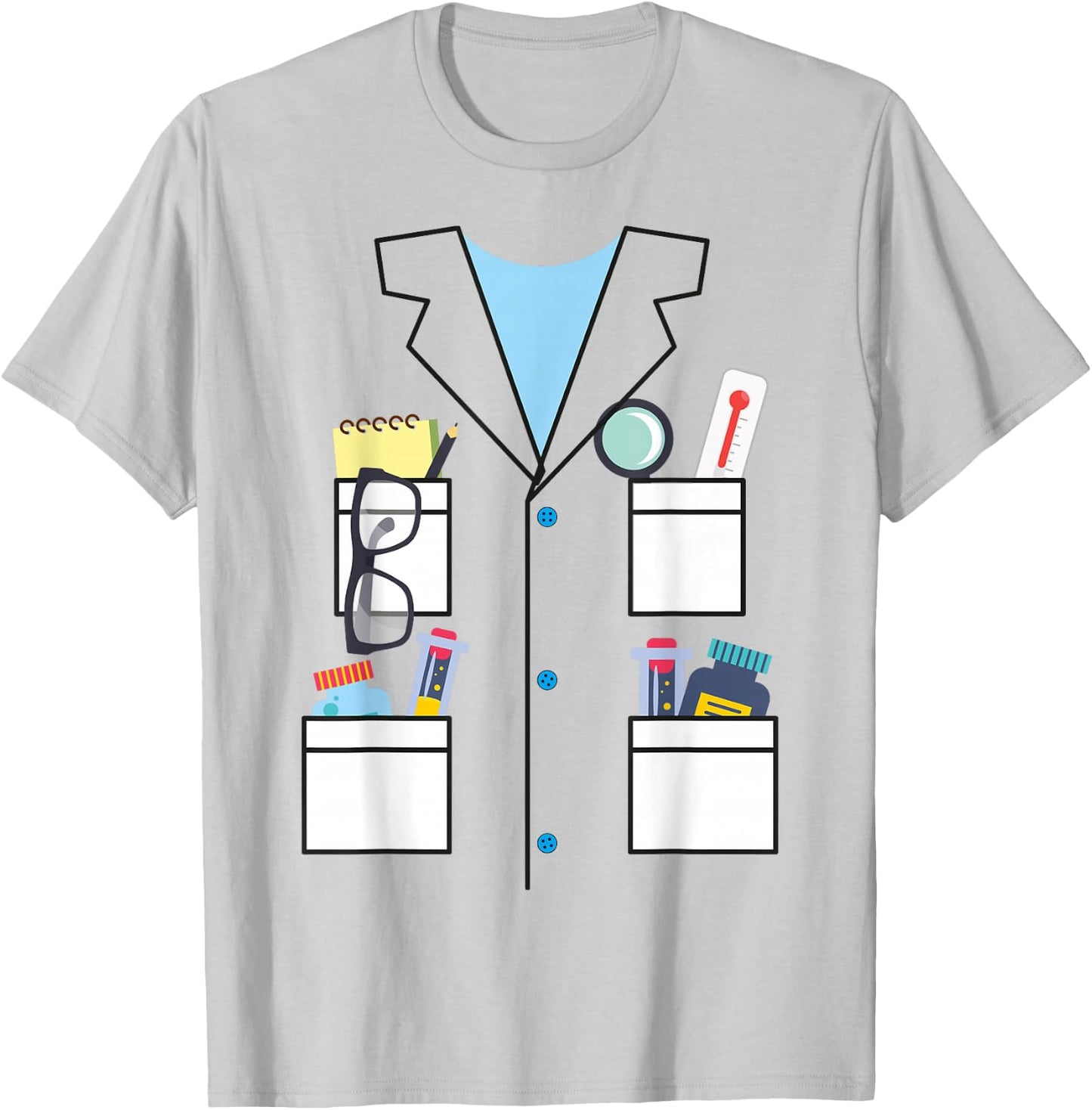Scientist Halloween Costume Cute Chemist Science T-Shirt - T-Shirt | Ash