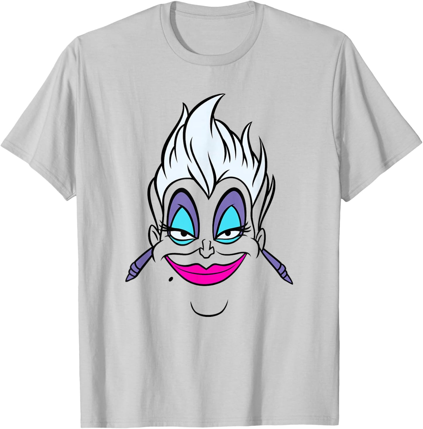 Disney Villains Ursula Big Face T-Shirt - T-Shirt | Ash