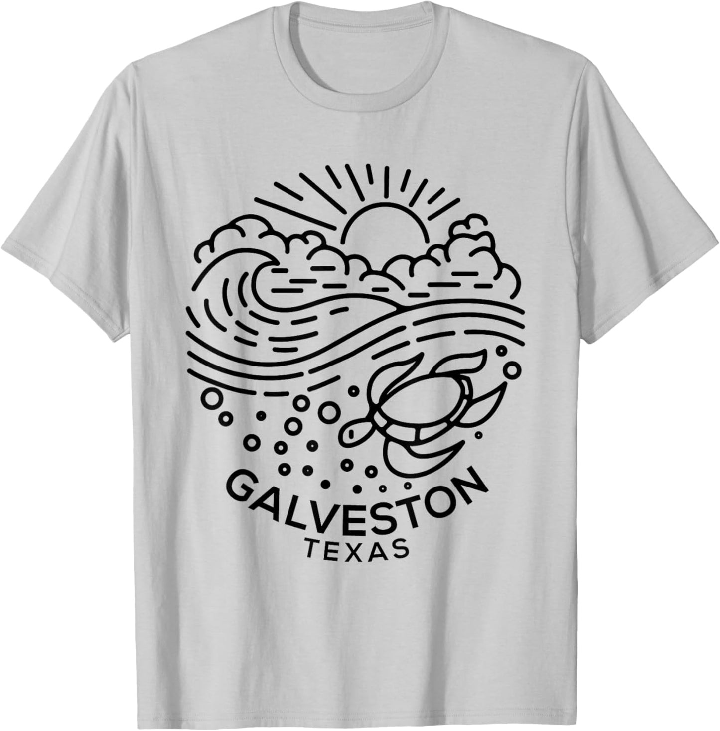 Galveston TX T-Shirt - T-Shirt | Ash