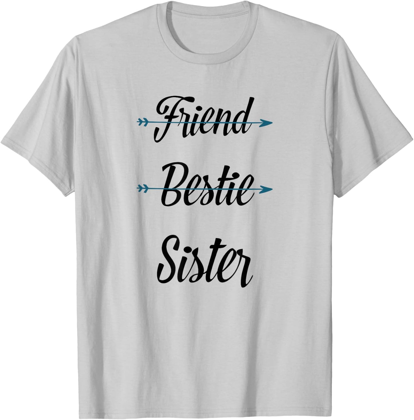 Friend Bestie Soul Sister Best for 2 3 Girls BFF T-Shirt - T-Shirt | Ash