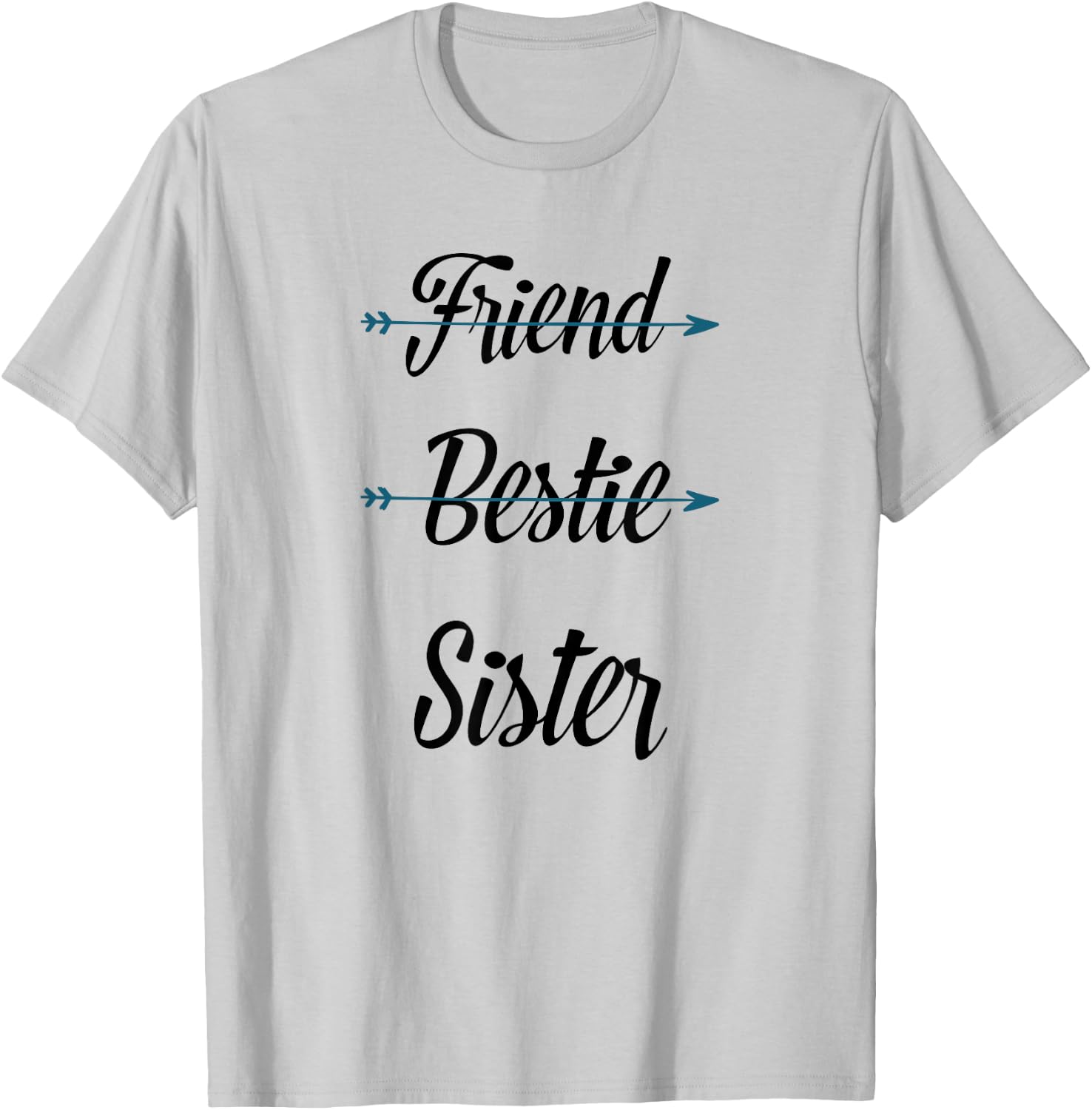Friend Bestie Soul Sister Best for 2 3 Girls BFF T-Shirt - T-Shirt | Ash