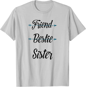 Friend Bestie Soul Sister Best for 2 3 Girls BFF T-Shirt - T-Shirt | Ash