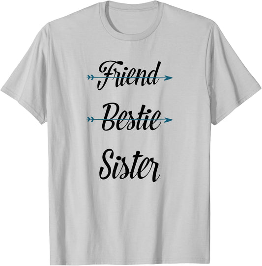 Friend Bestie Soul Sister Best for 2 3 Girls BFF T-Shirt - T-Shirt | Ash