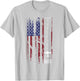 Plane Landing Strip In US Flag Shirt | Cute 4th of July Gift Kids Men T-Shirt - T-Shirt | Ash