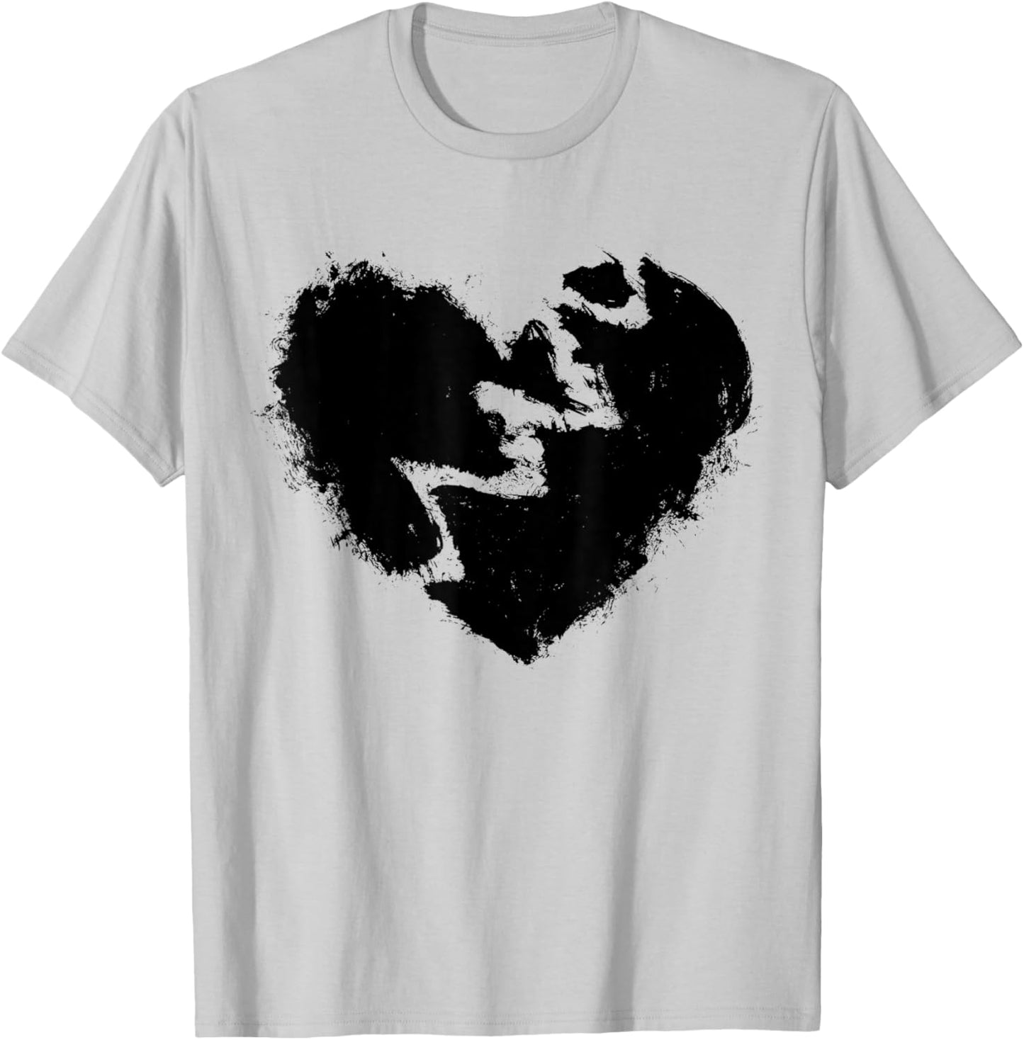Broken Heart Gift Shirt Graffiti T-Shirt - T-Shirt | Ash