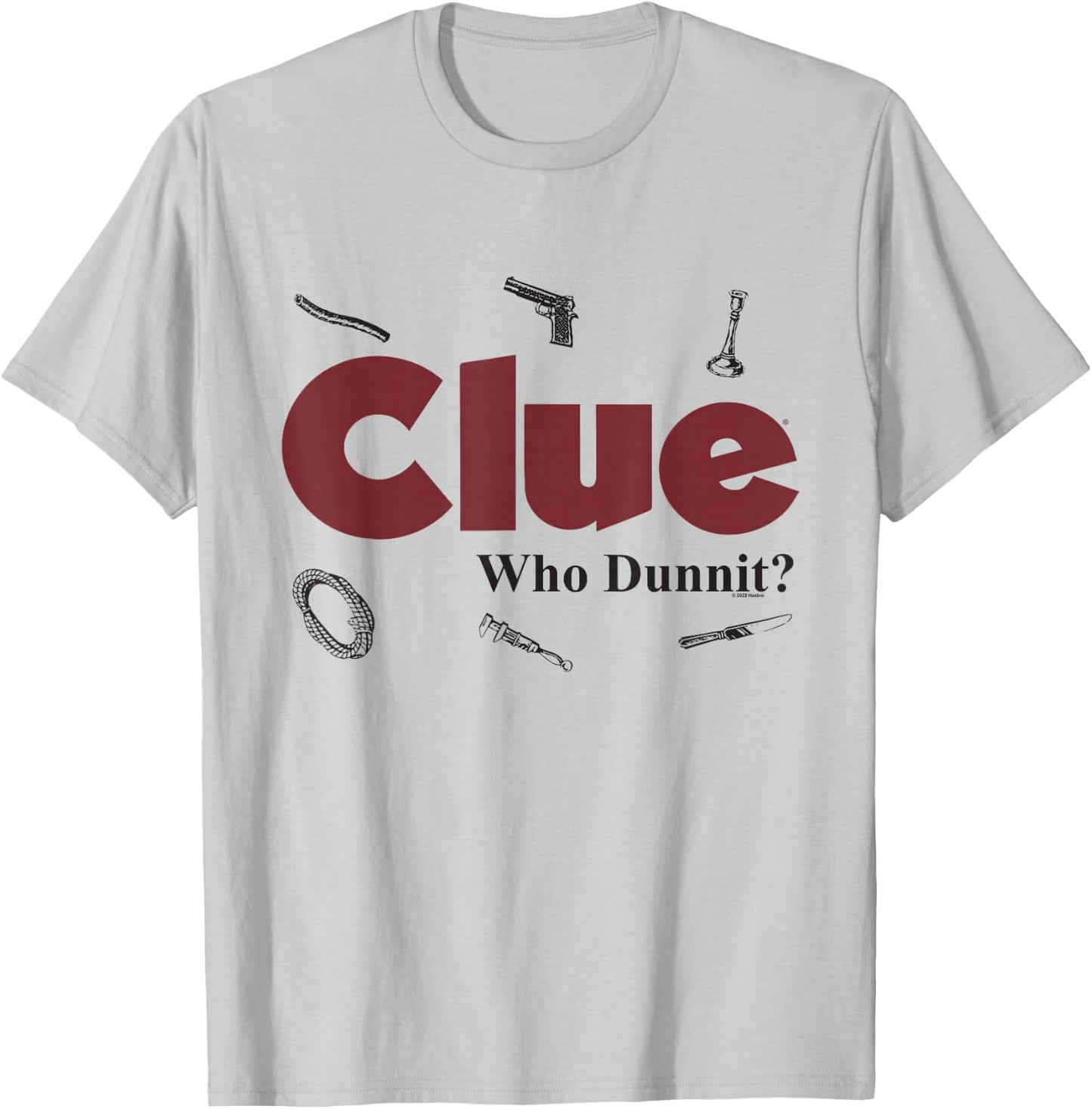 Clue Who Dunnit? T-Shirt - T-Shirt | Ash
