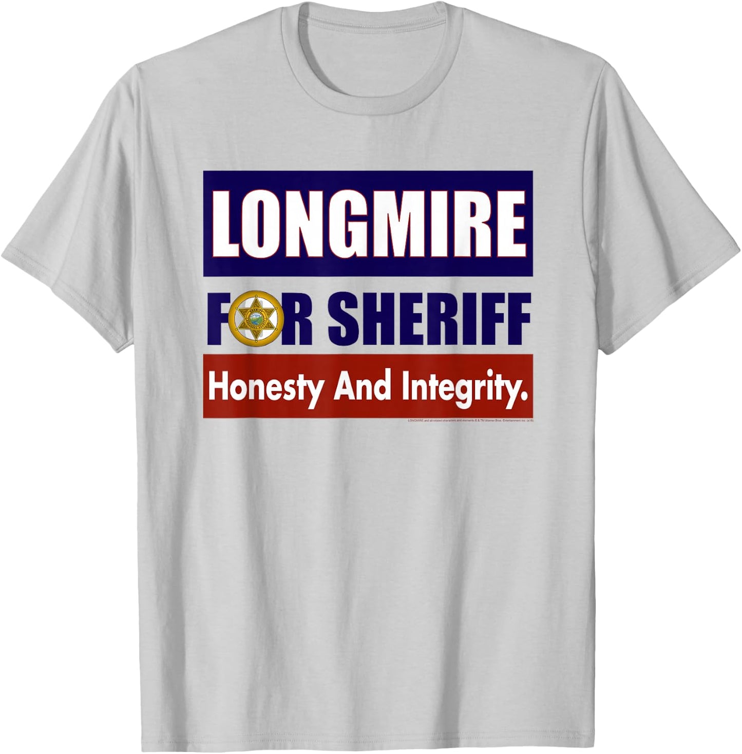 Longmire for Sheriff T-Shirt - T-Shirt | Ash