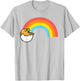 Gudetama St. Patrick's Rainbow Shirt T-Shirt - T-Shirt | Ash