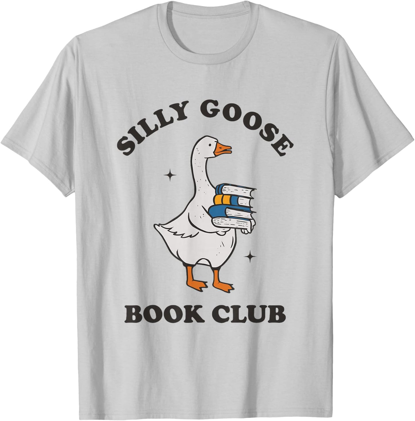 Silly Goose Book Club T-Shirt - T-Shirt | Ash