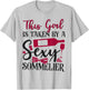 Sommelier Wine Drinking Tasting Girl Wife This Girl Is Taken T-Shirt - T-Shirt | Ash