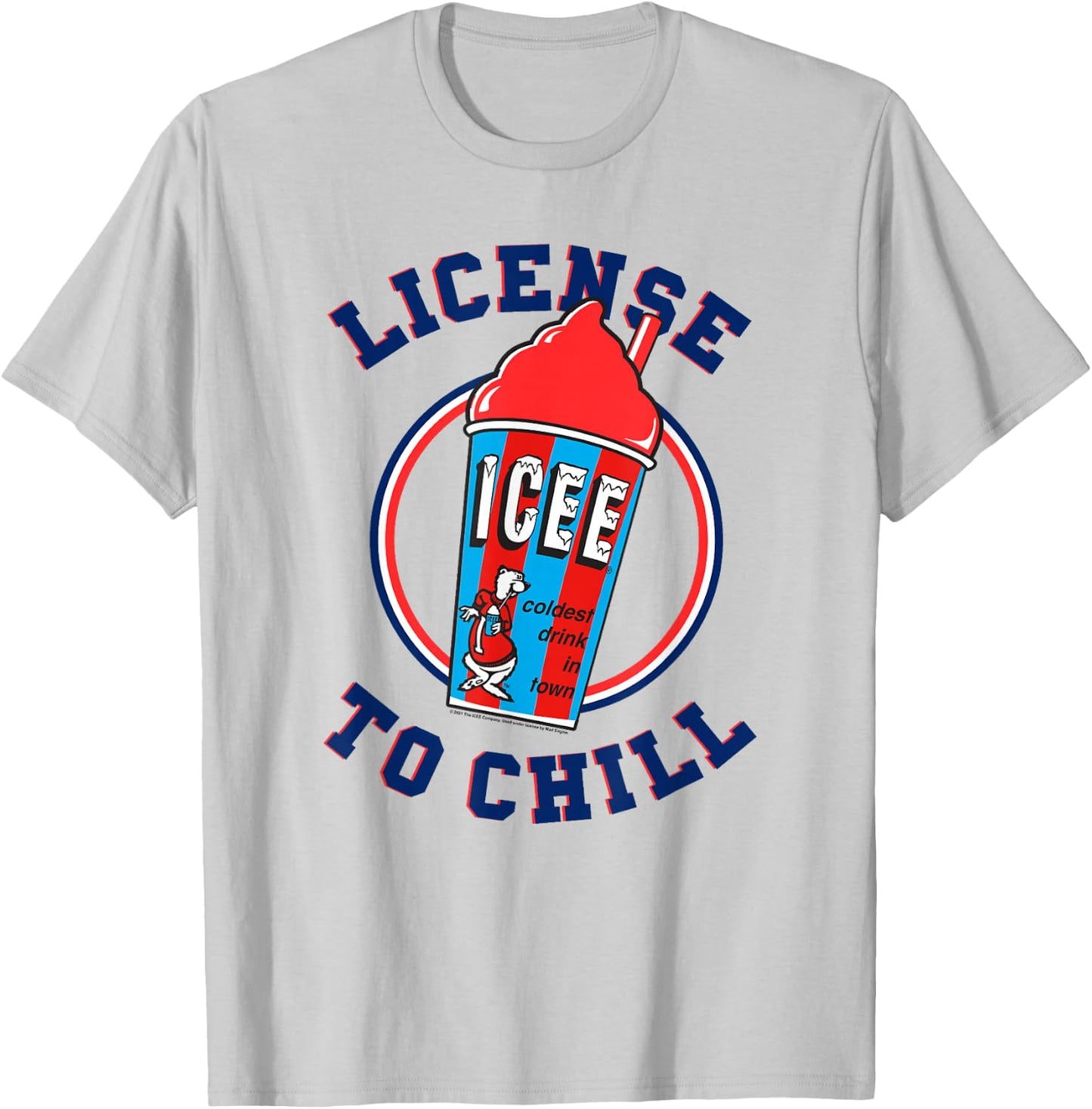 ICEE Classic License To Chill T-Shirt - T-Shirt | Ash