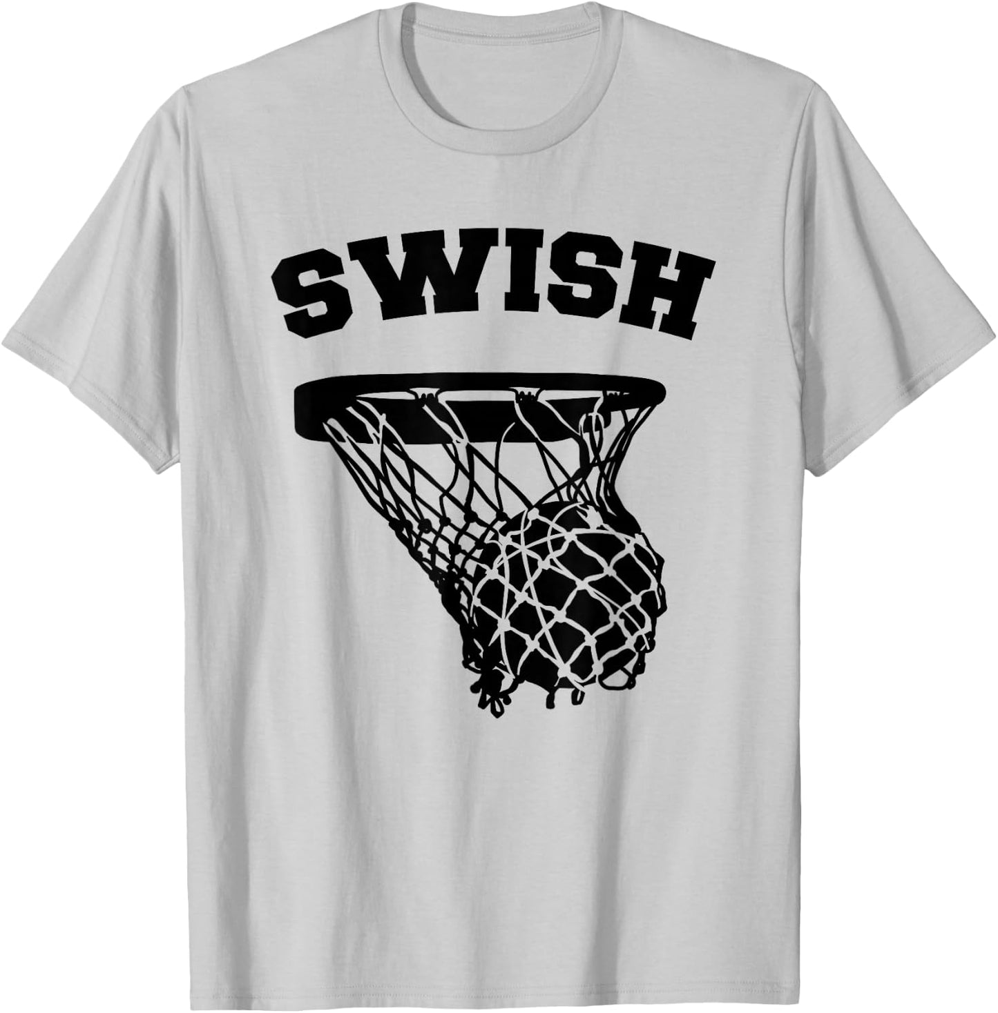 Basketball Swish T-Shirt - T-Shirt | Ash
