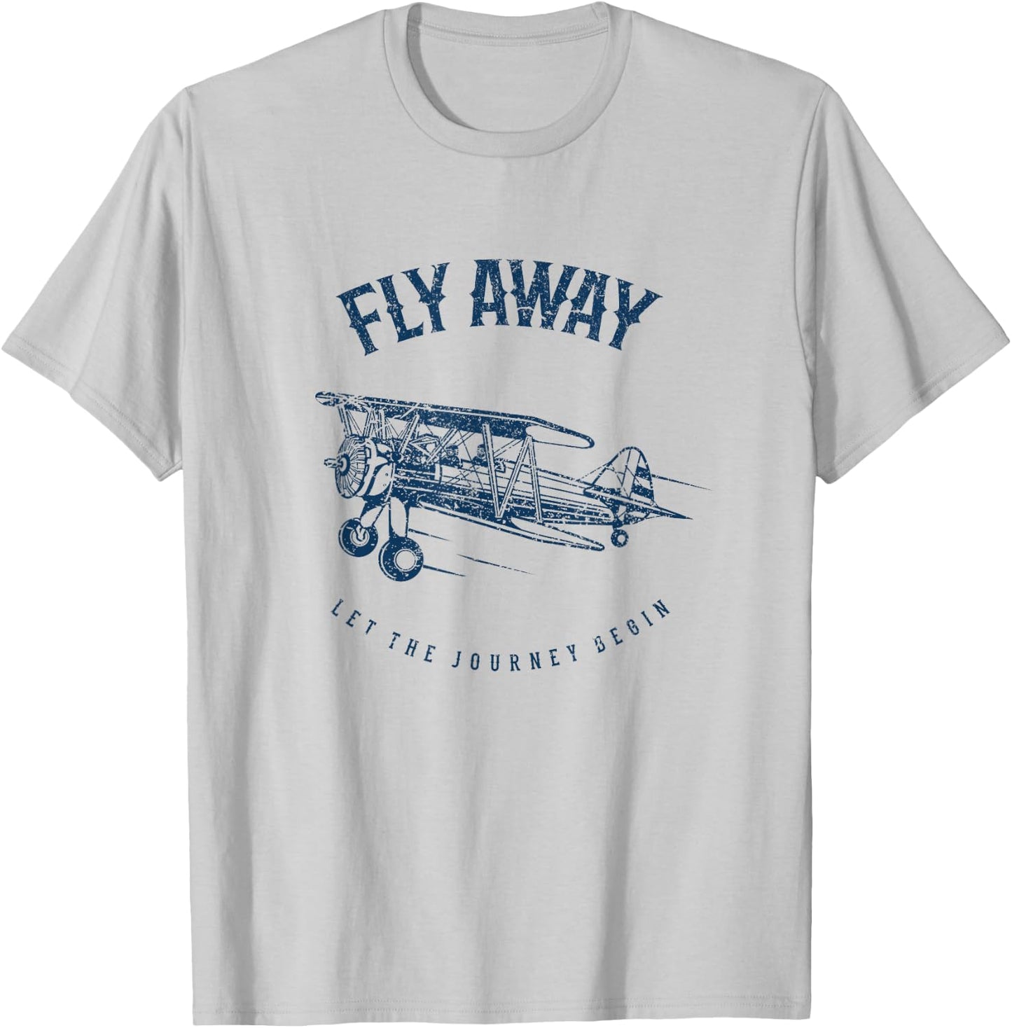 Classic Airplane Shirt Fly Away T-Shirt - T-Shirt | Ash