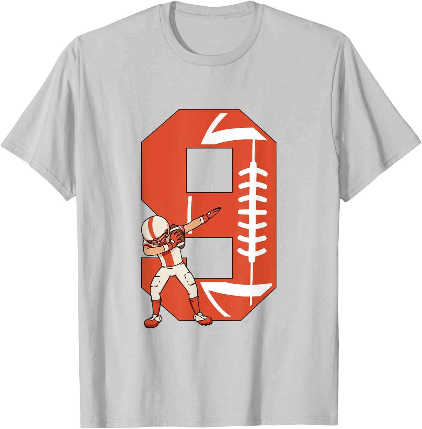 9 Years Old Boy Football Player 9th Football Birthday Boys T-Shirt - T-Shirt | Ash