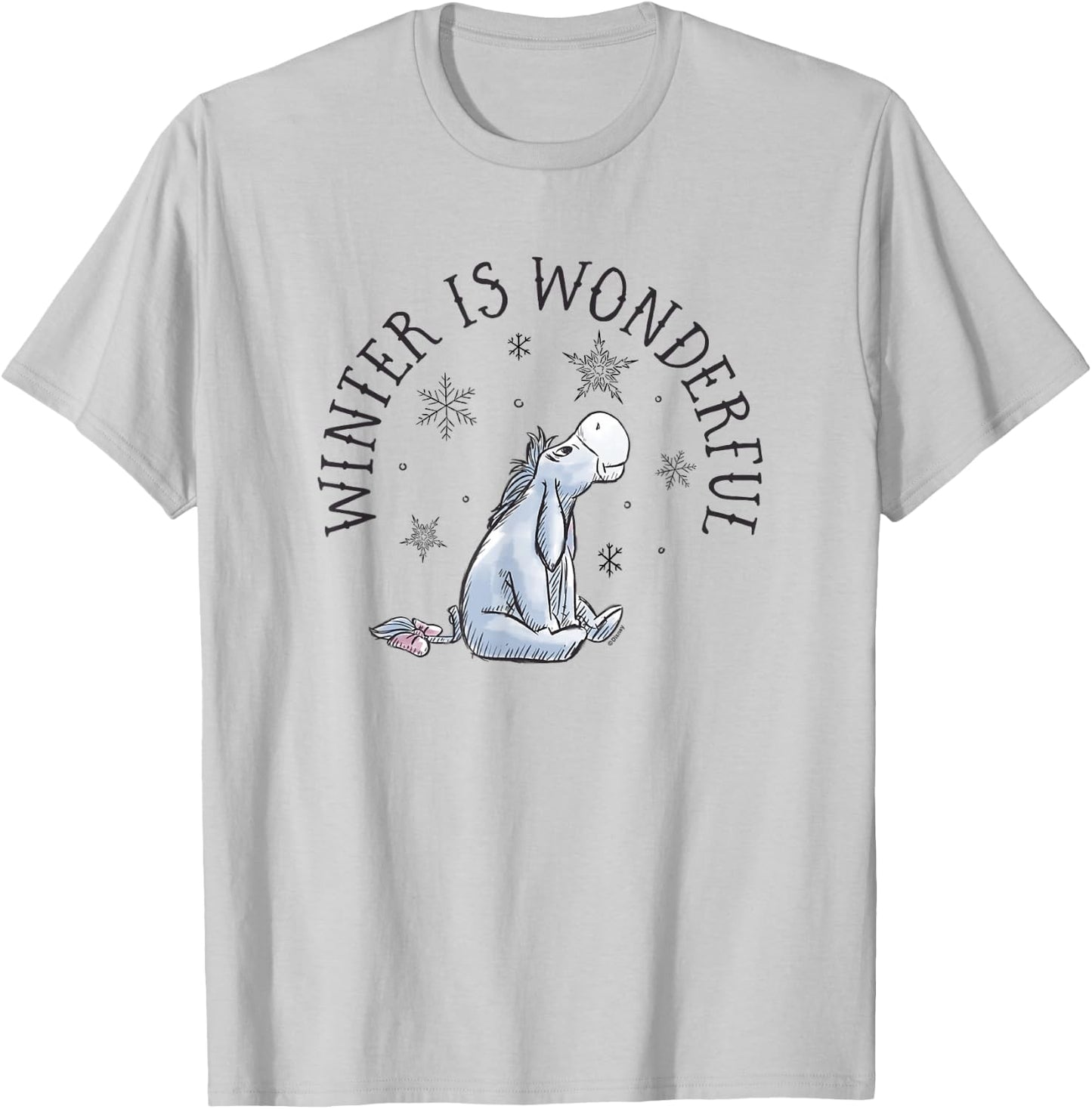 Eeyore - Winter Is Wonderful T-Shirt - T-Shirt | Ash