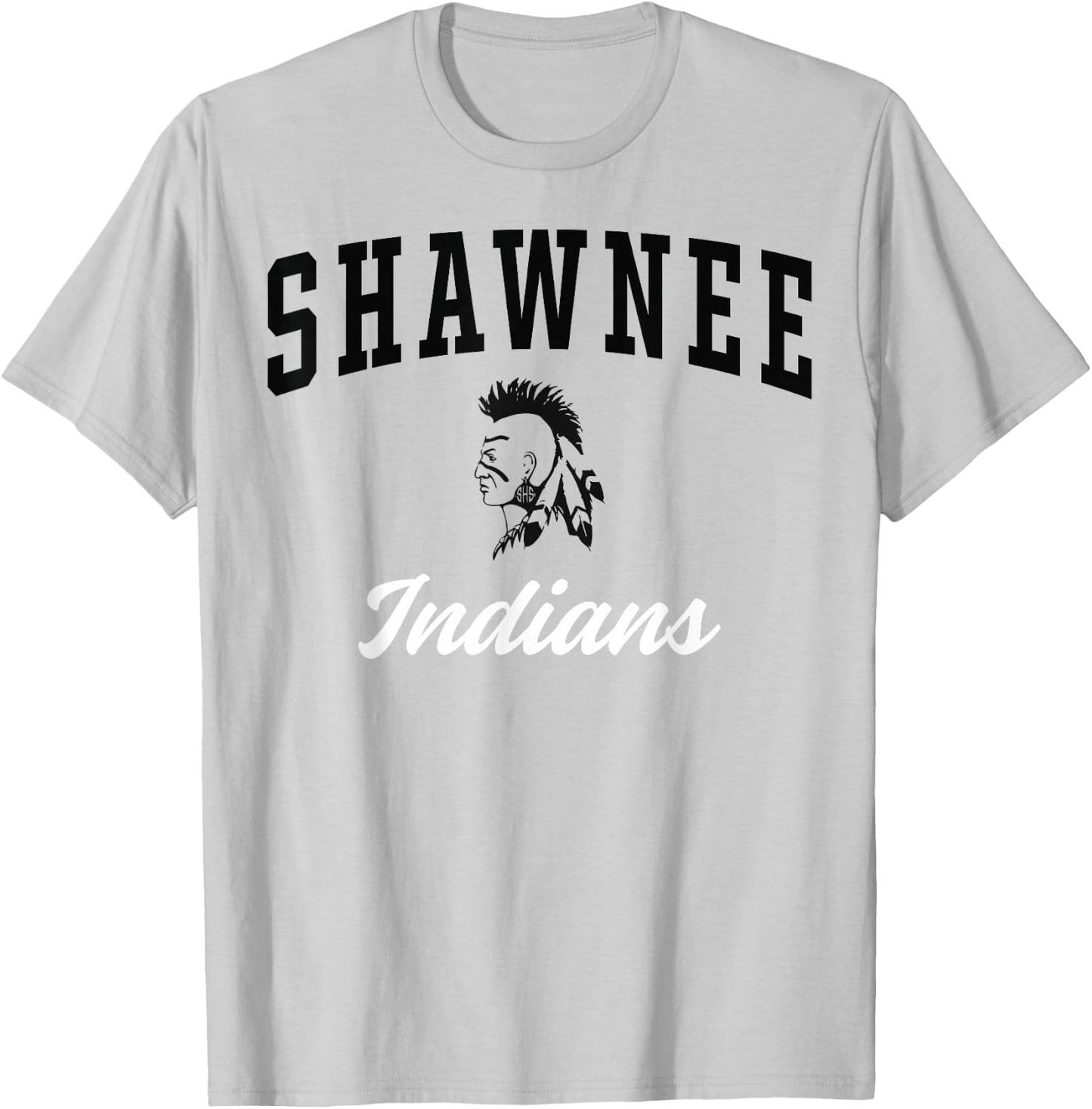 Shawnee High School Indians C3 T-Shirt - T-Shirt | Ash