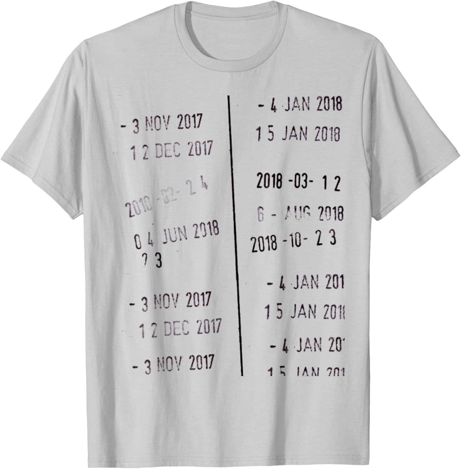 Funny Novelty Library Stamp Due Date Librarians Men Women T-Shirt - T-Shirt | Ash