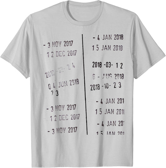 Funny Novelty Library Stamp Due Date Librarians Men Women T-Shirt - T-Shirt | Ash