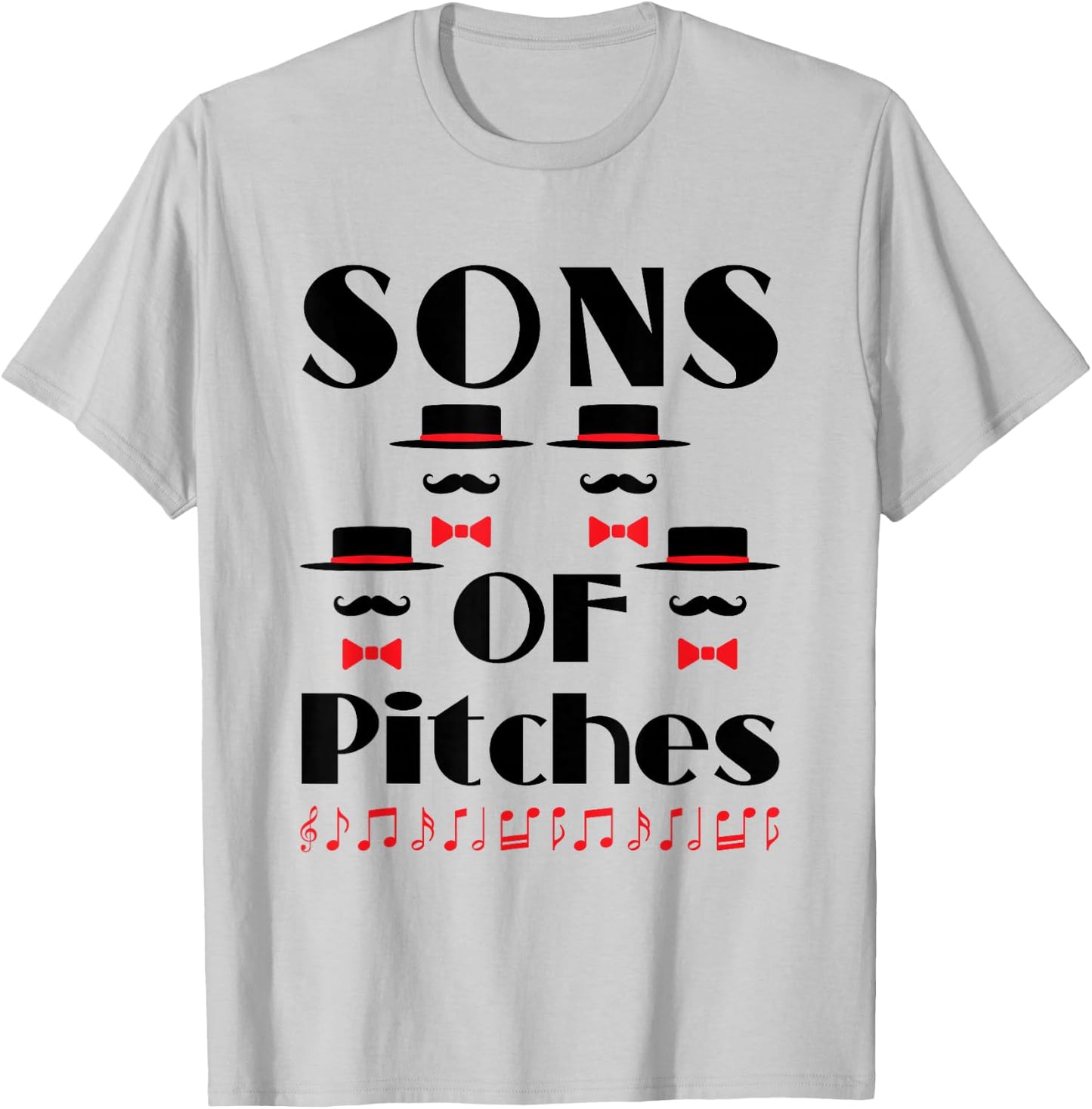 Barbershop Quartet Funny Pitch T-Shirt - T-Shirt | Ash