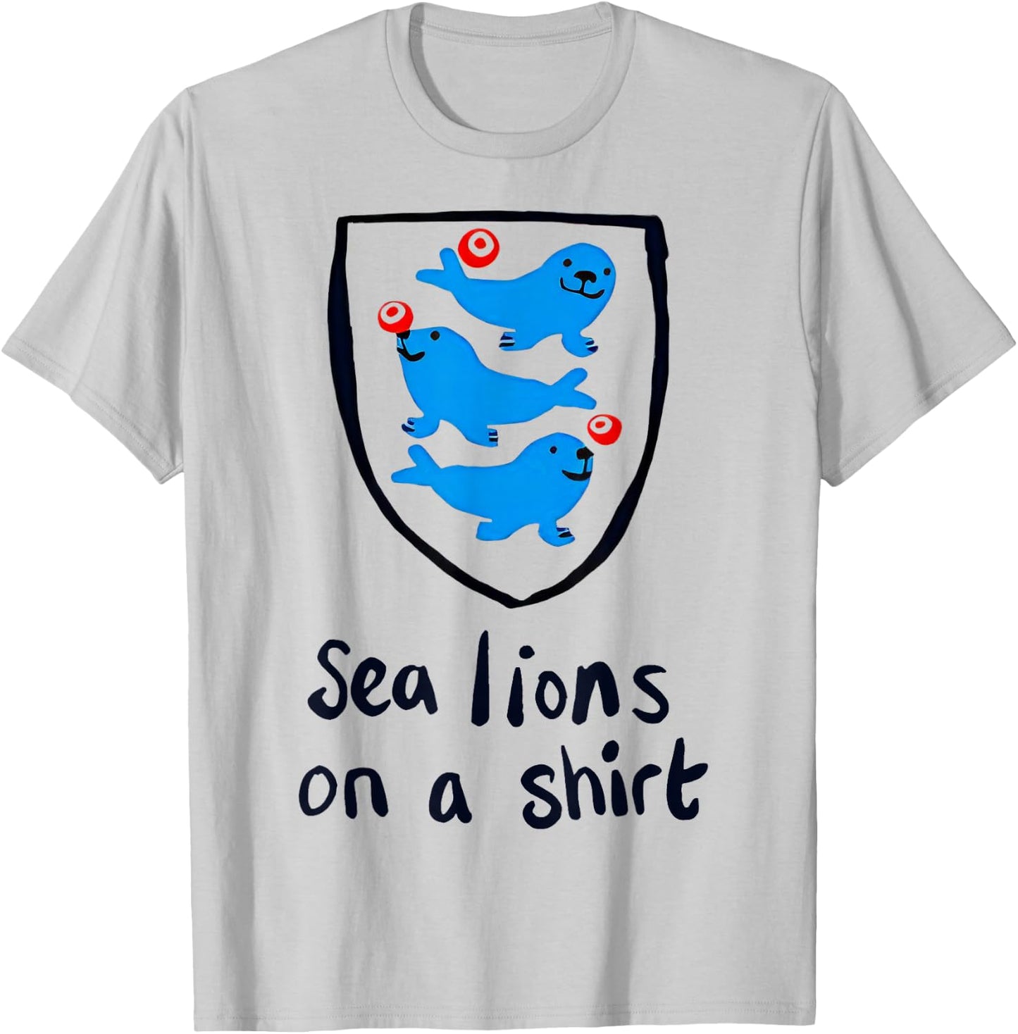 Cute Sea Lions On A T-Shirt - T-Shirt | Ash
