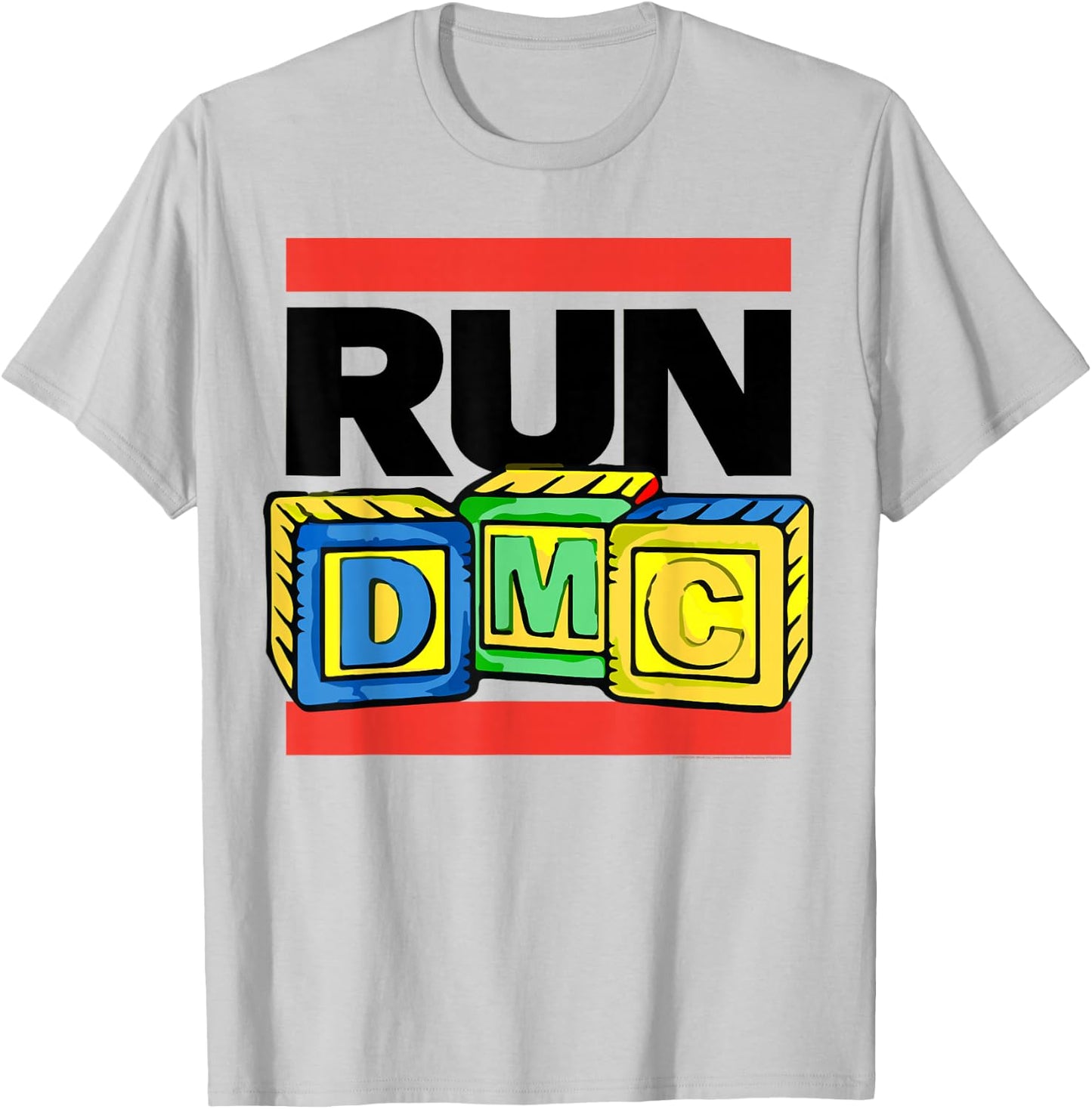 Run DMC Official Toy Blocks T-Shirt - T-Shirt | Ash