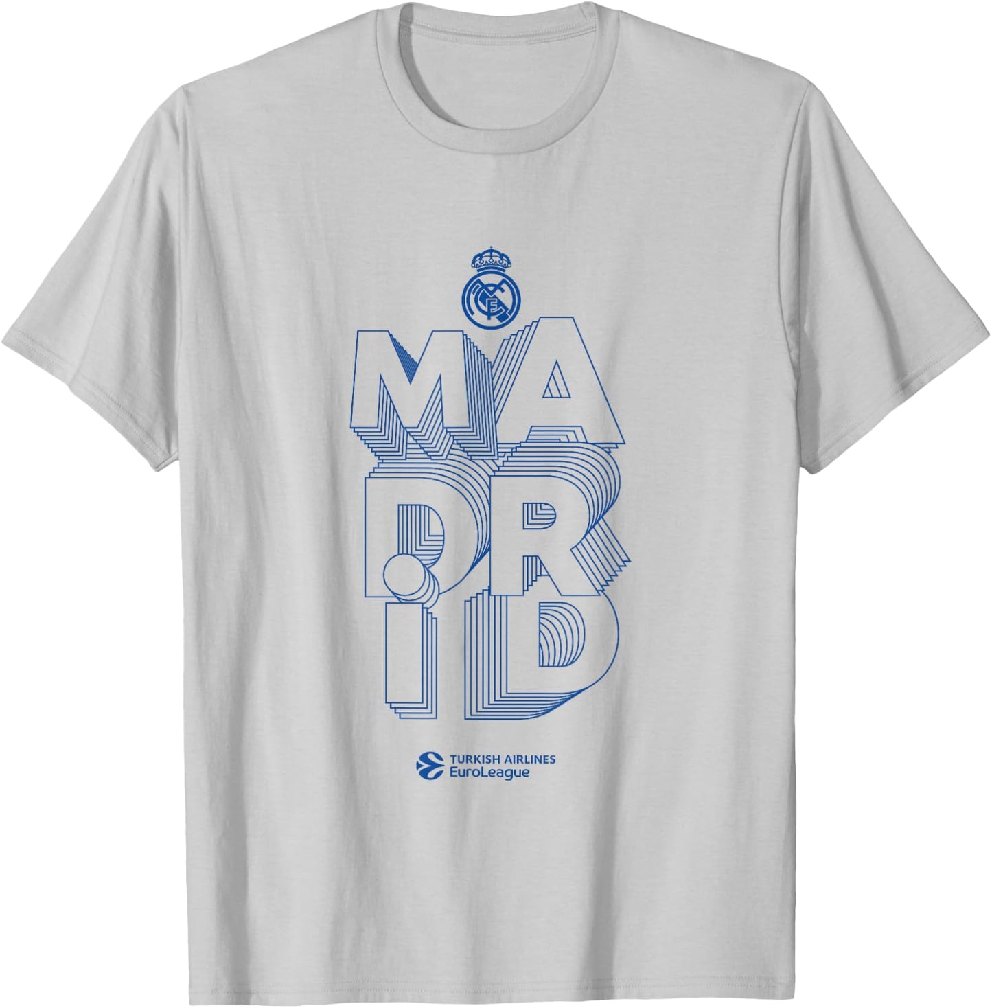 Real Madrid Collection Blue Logo T-Shirt - T-Shirt | Ash