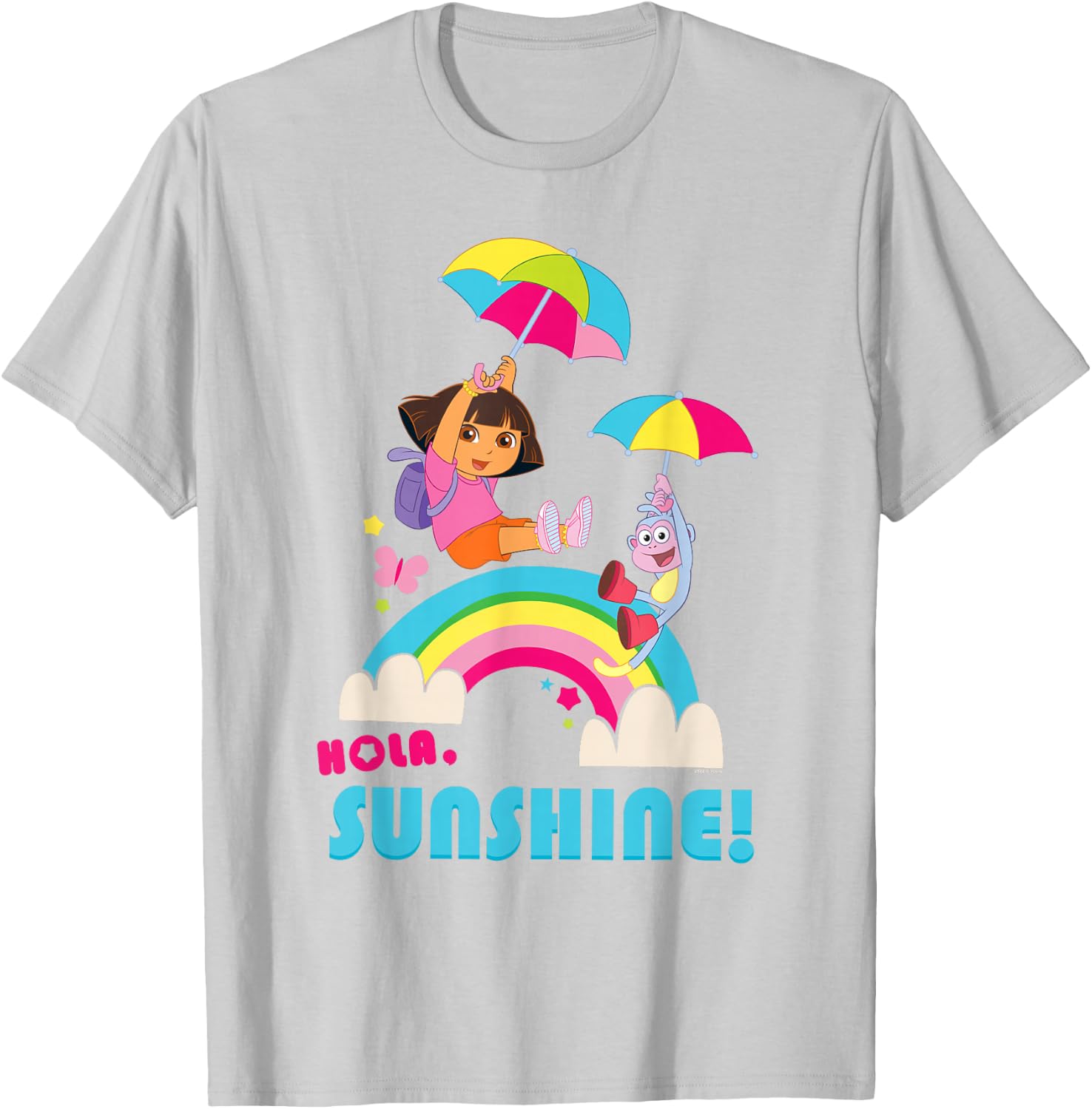 Dora The Explorer Hola Sunshine! T-Shirt - T-Shirt | Ash