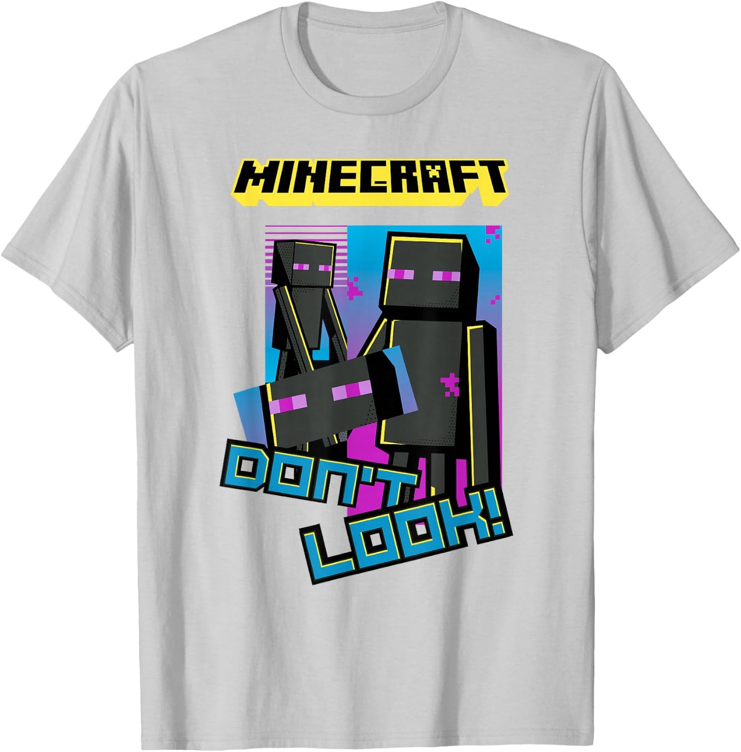 Minecraft Enderman Don't Look! Poster T-Shirt - T-Shirt | Ash
