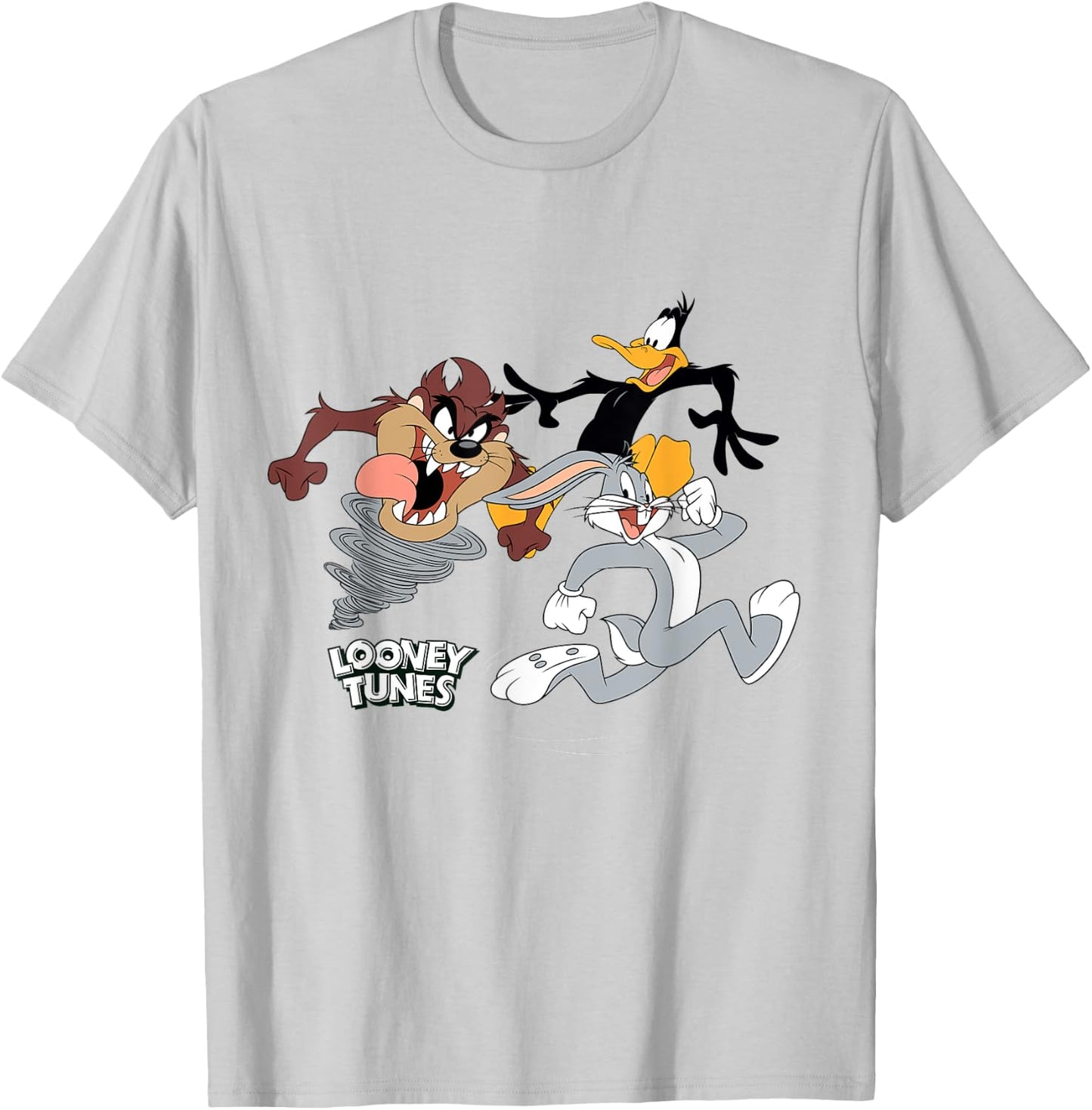 Trio Bugs Daffy Taz T-Shirt - T-Shirt | Ash