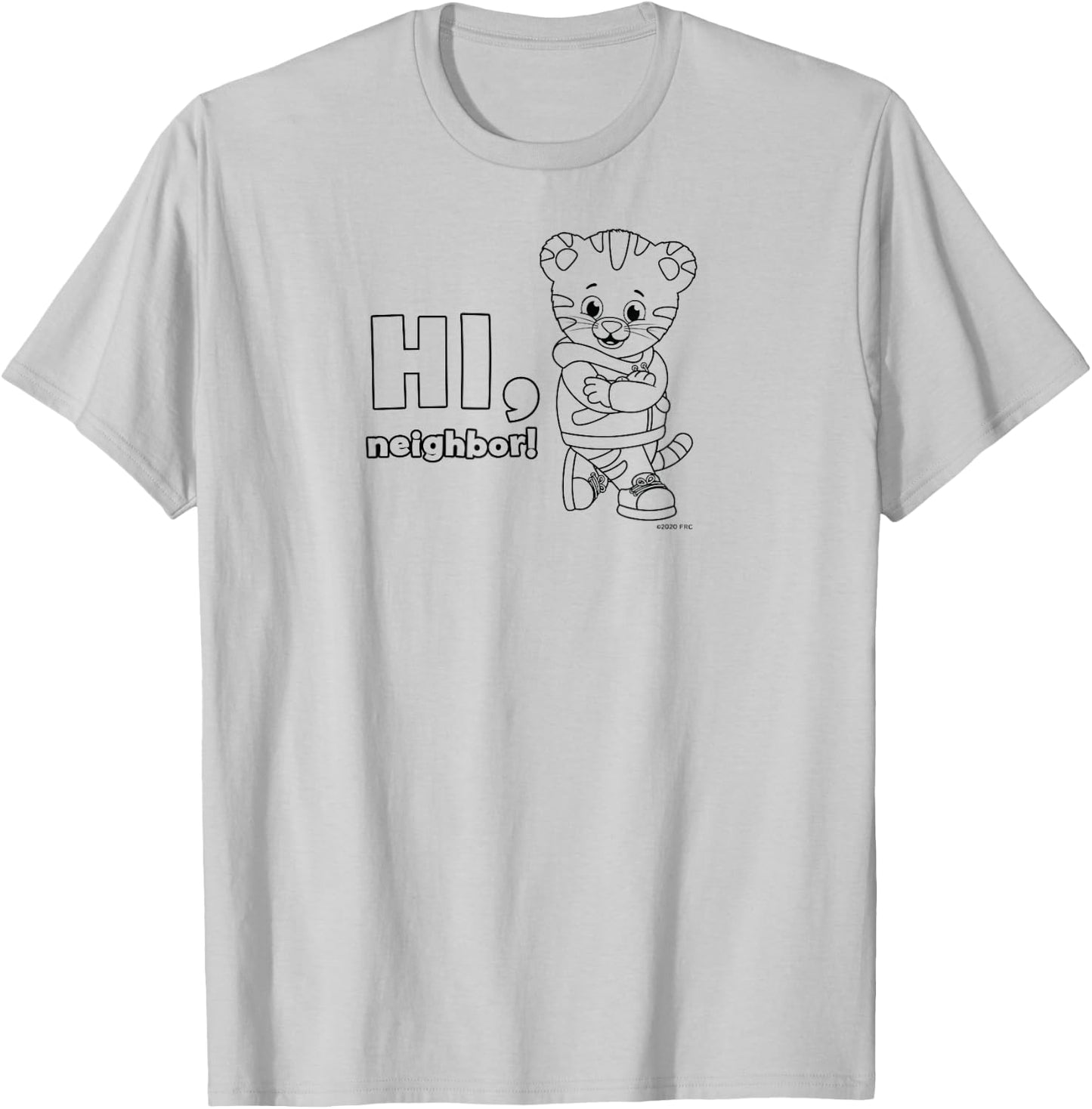 Daniel Tiger's Neighborhood: Hi, Neighbor (Light Shirt) T-Shirt - T-Shirt | Ash